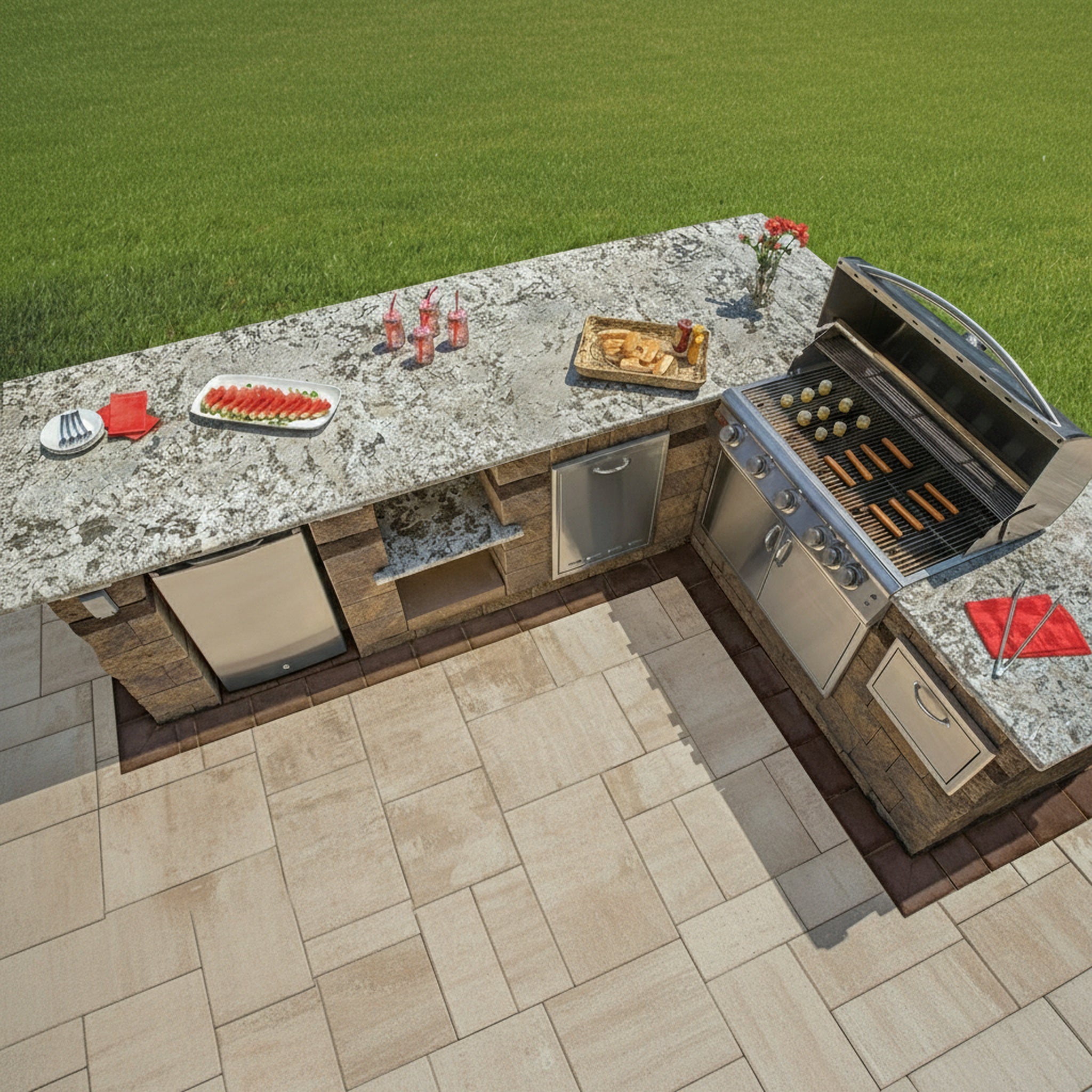 Sherwood Ledgestone XL 3-Pc. Design Kit Smooth - Lifestyle 3