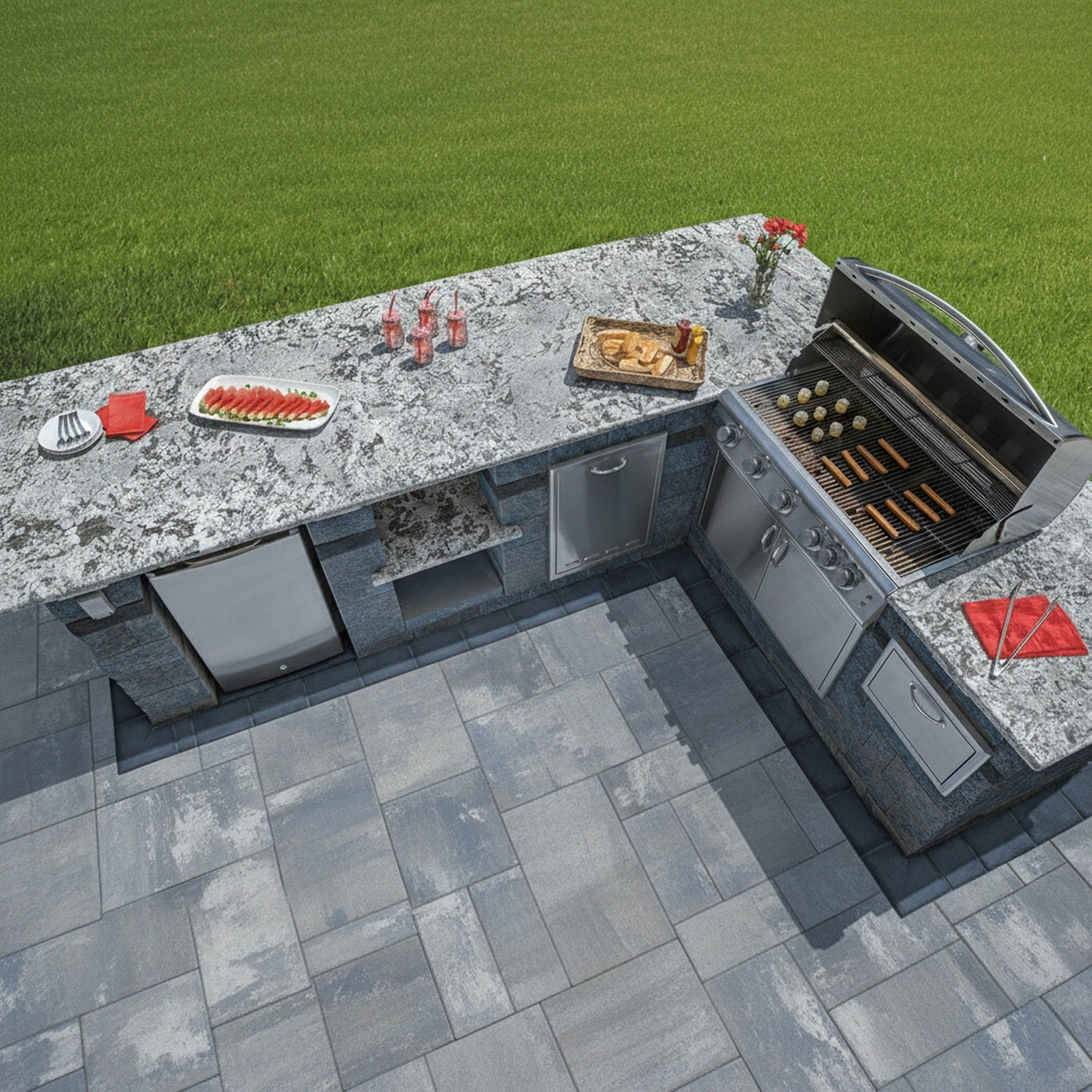 Sherwood Ledgestone XL 3-Pc. Design Kit Smooth - Lifestyle 3