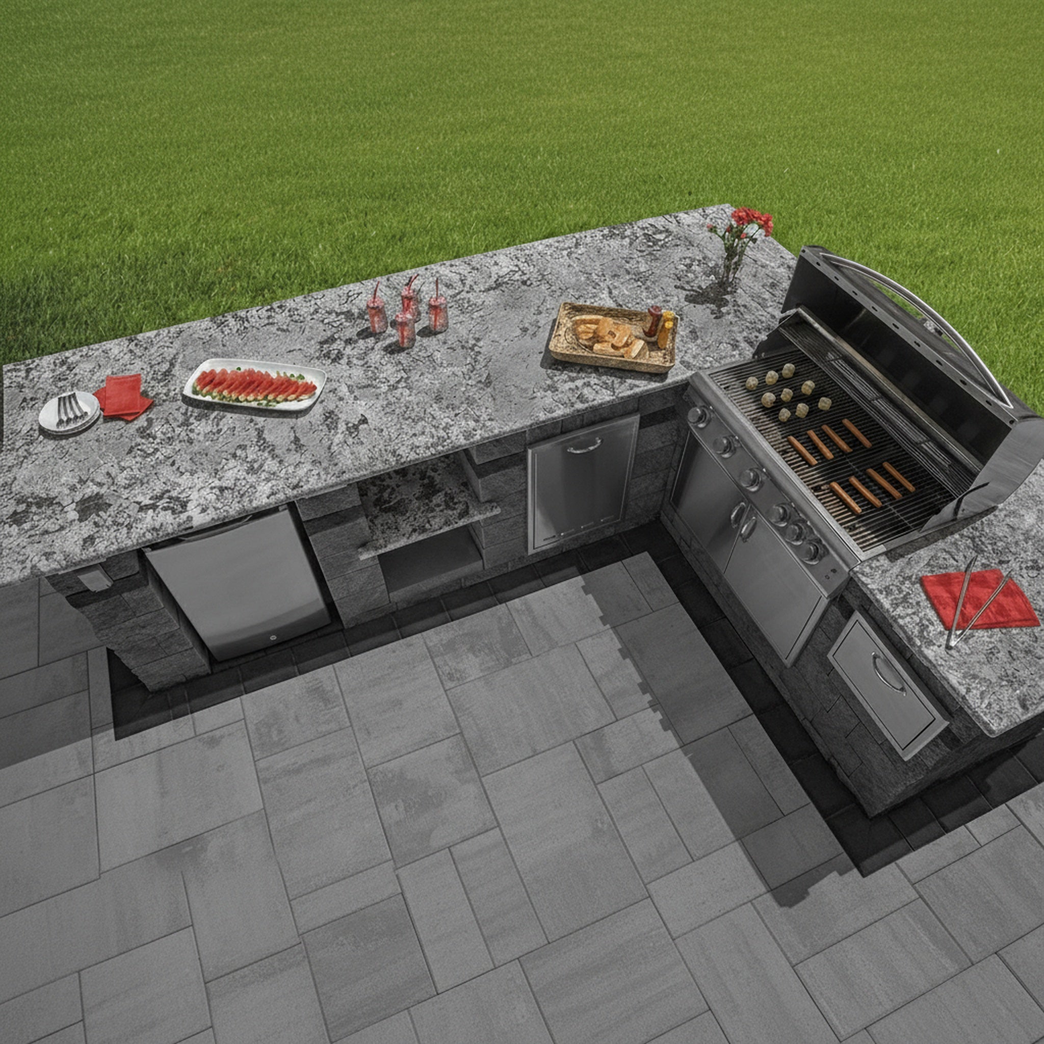 Sherwood Ledgestone XL 3-Pc. Design Kit Smooth - Lifestyle 3