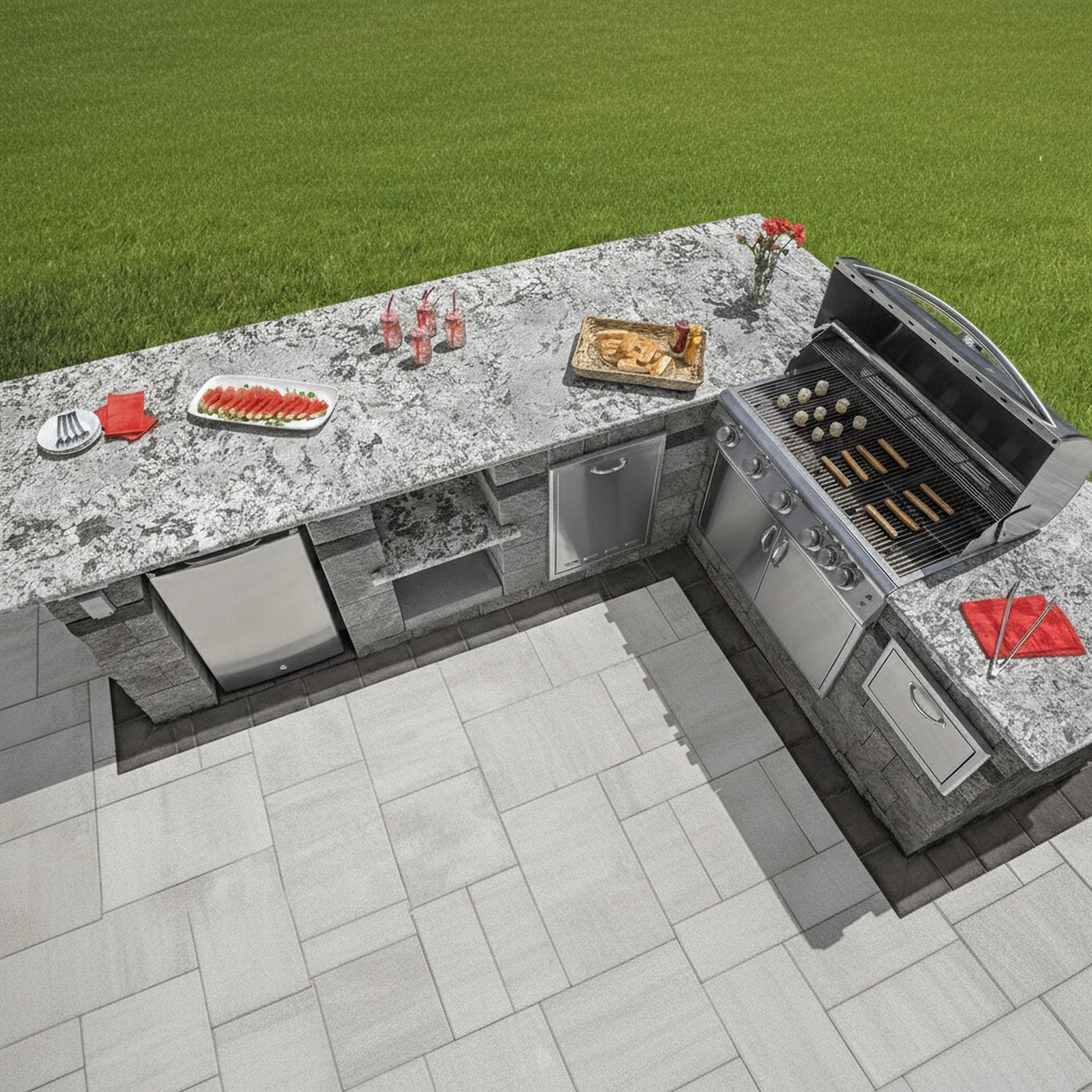 Sherwood Ledgestone XL 3-Pc. Design Kit Smooth - Lifestyle 3