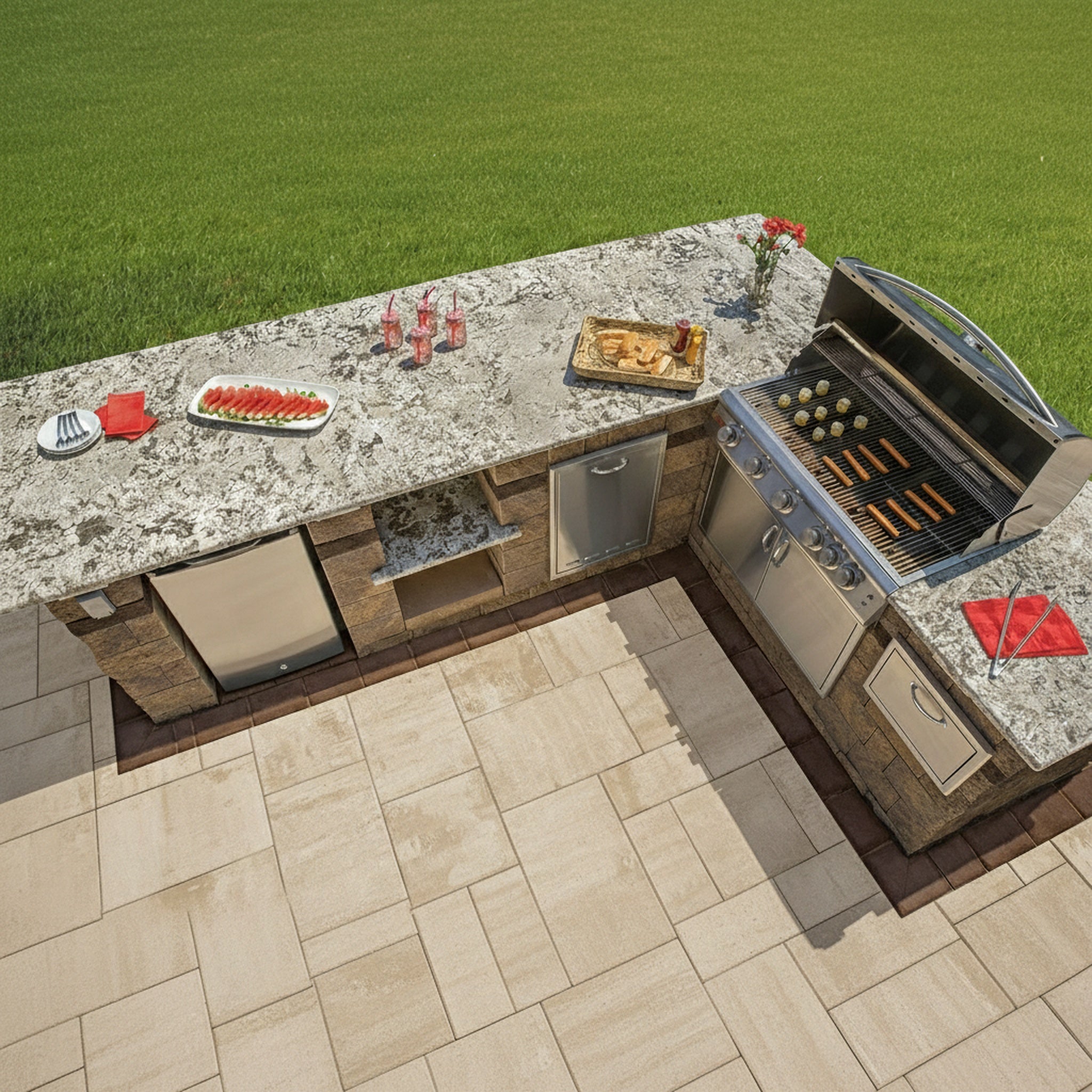 Sherwood Ledgestone XL 3-Pc. Design Kit Smooth - Lifestyle 3