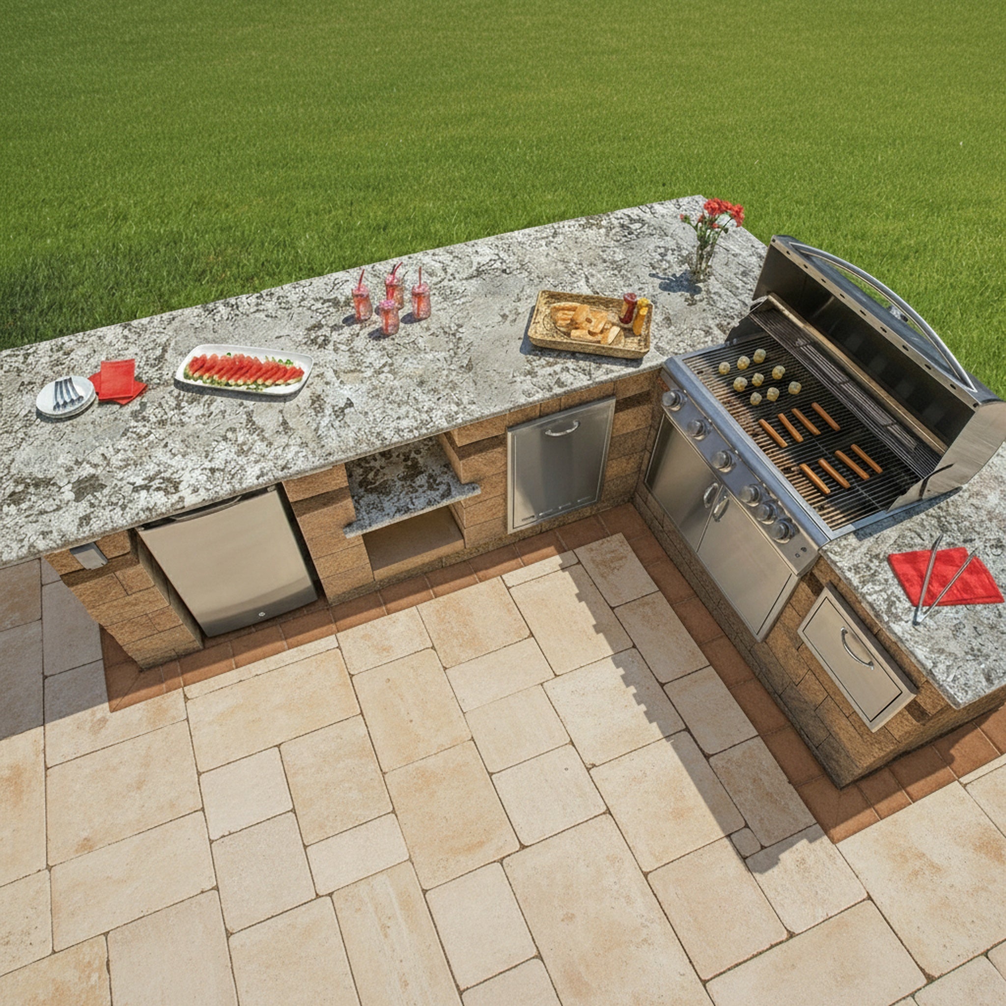 Sherwood Ledgestone XL 3-Pc. Design Kit Smooth - Lifestyle 3