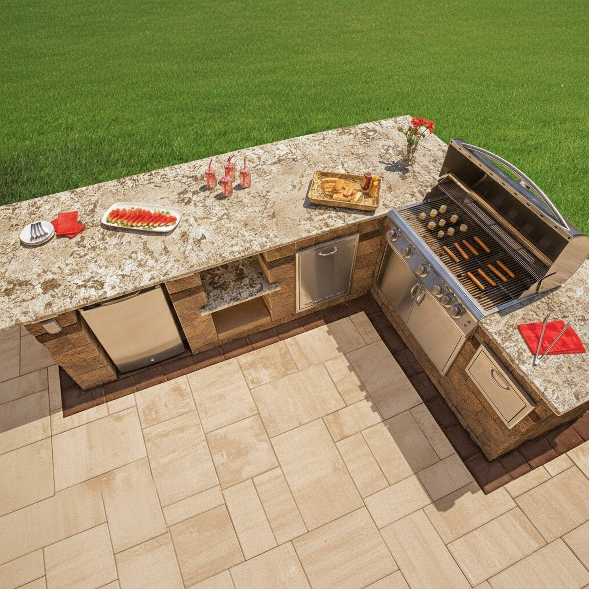 Sherwood Ledgestone XL 3-Pc. Design Kit Smooth - Lifestyle 3