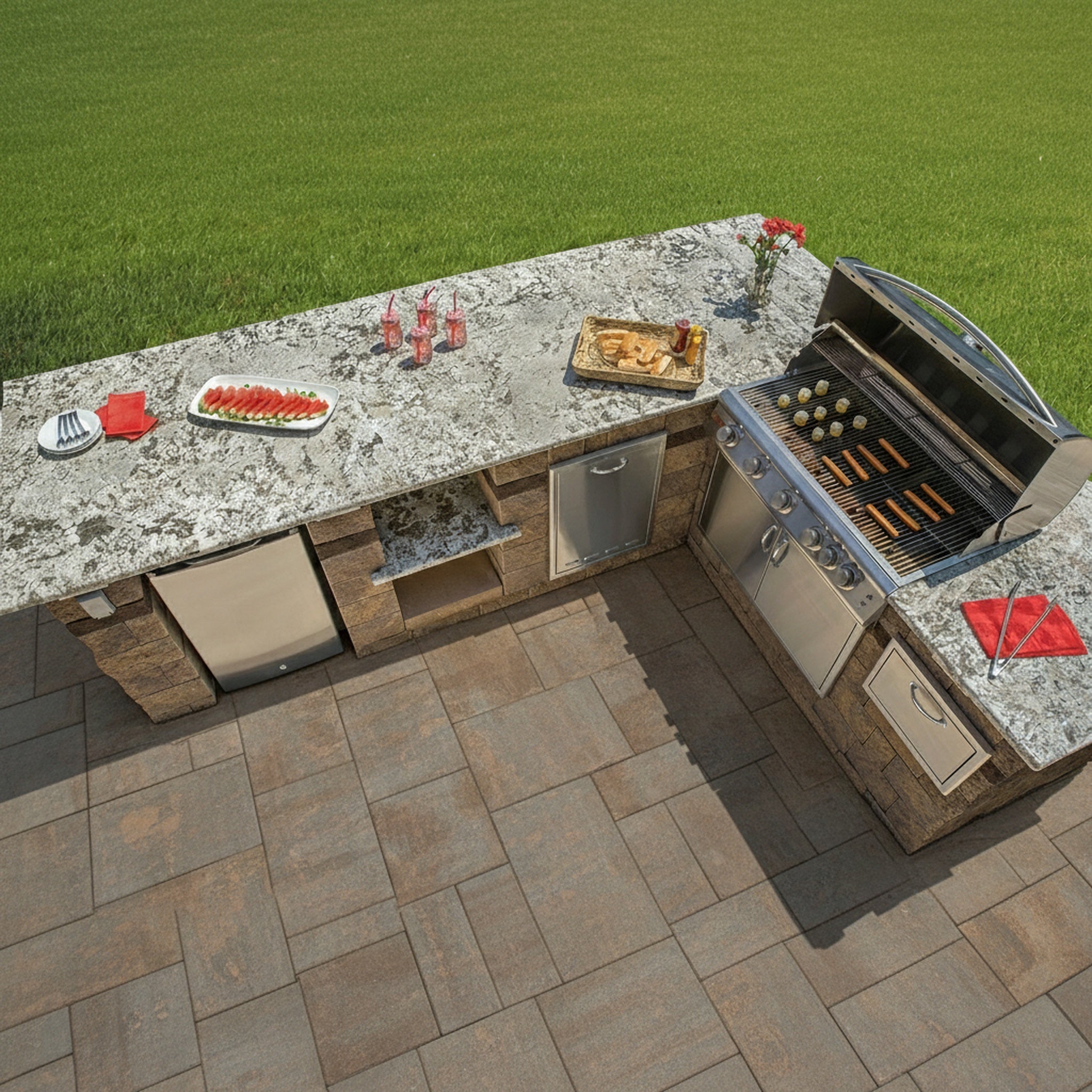 Sherwood Ledgestone XL 3-Pc. Design Kit Smooth - Lifestyle 3
