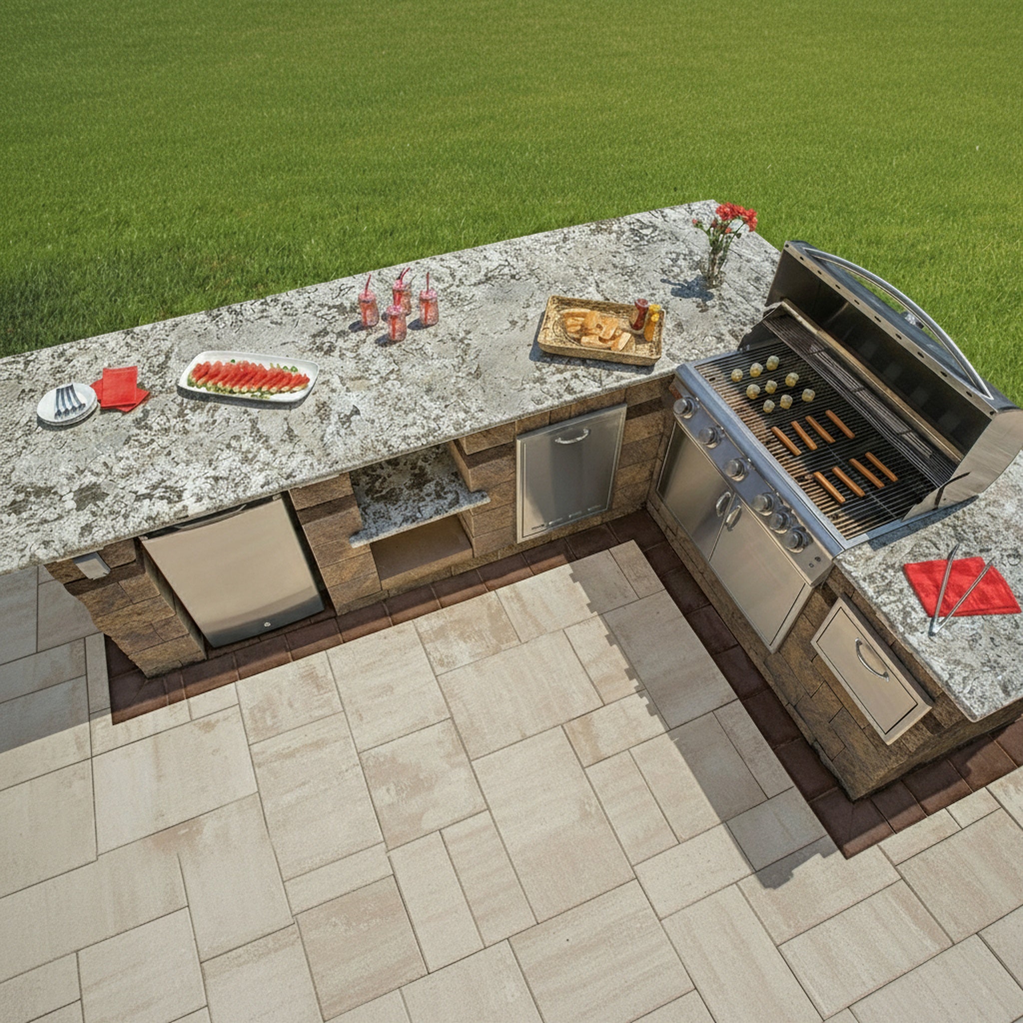 Sherwood Ledgestone XL 3-Pc. Design Kit Smooth - Lifestyle 3