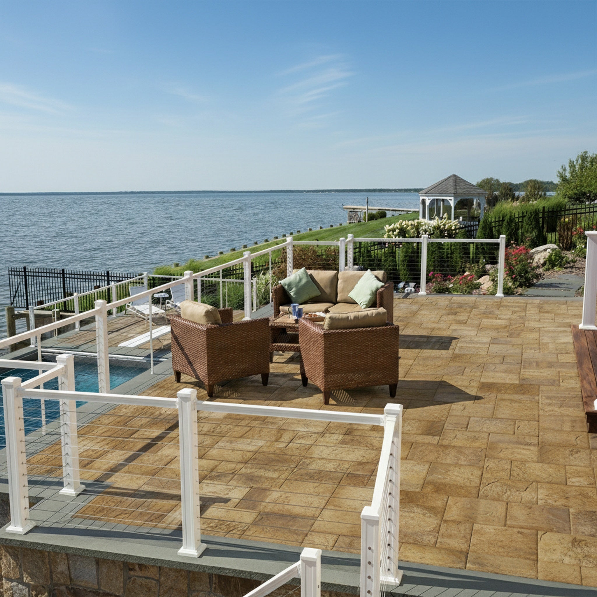 Sherwood Ledgestone XL 3-Pc. Design Kit - Lifestyle 1