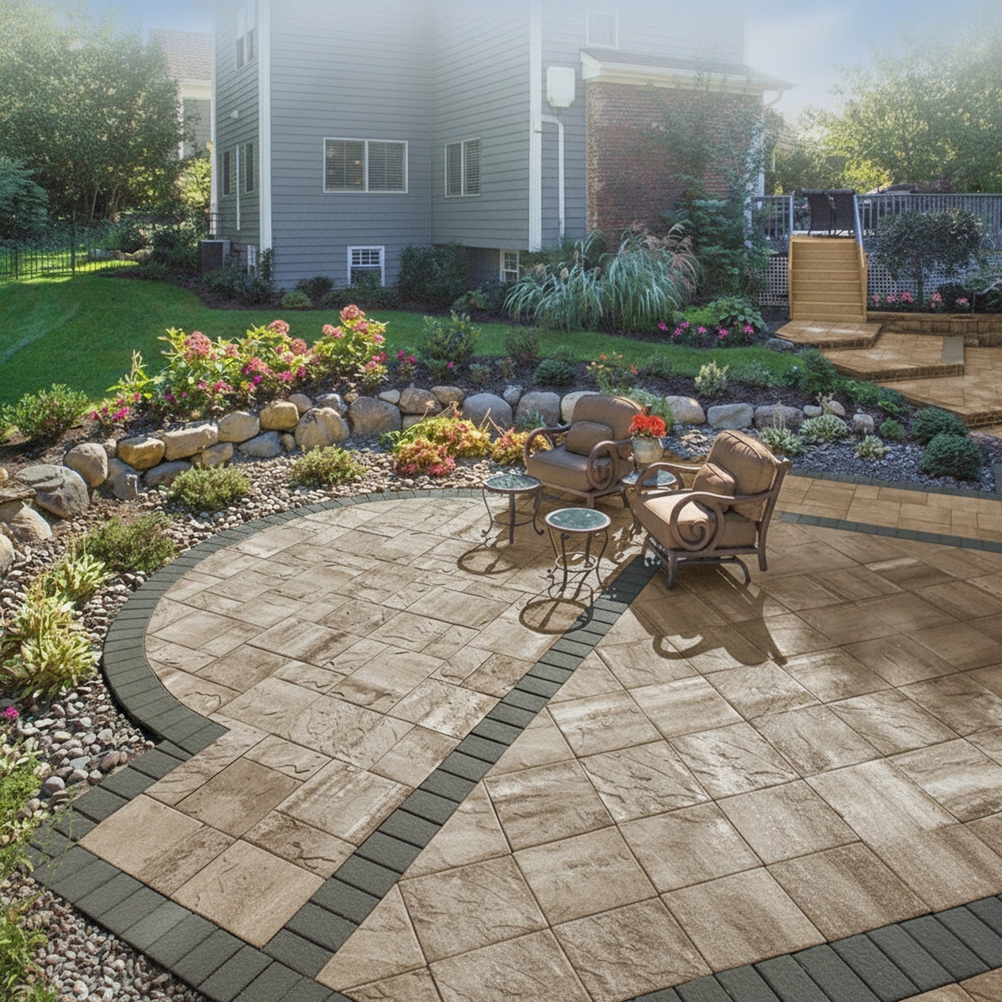 Sherwood Ledgestone XL 3-Pc. Design Kit - Lifestyle 2