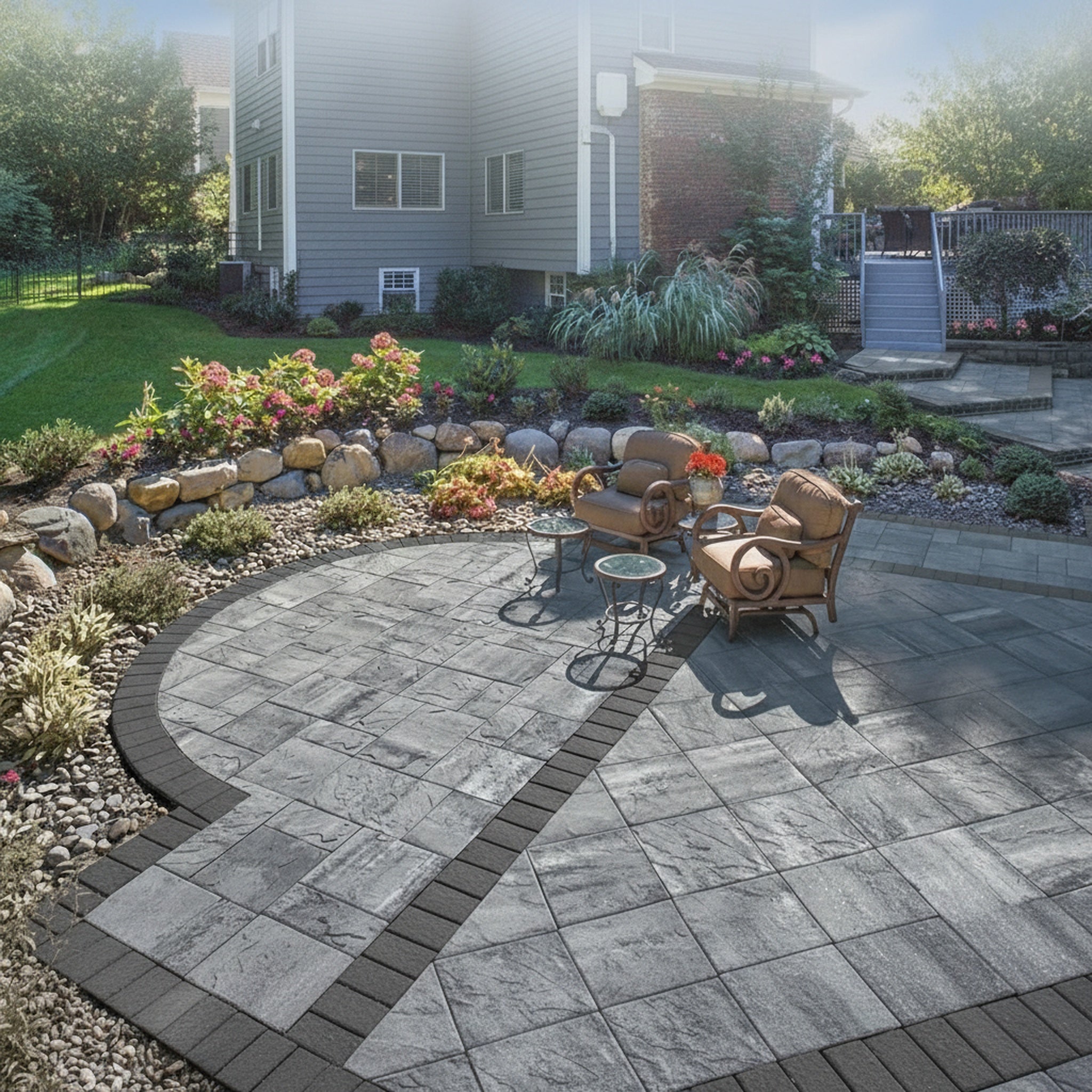Sherwood Ledgestone XL 3-Pc. Design Kit - Lifestyle 2