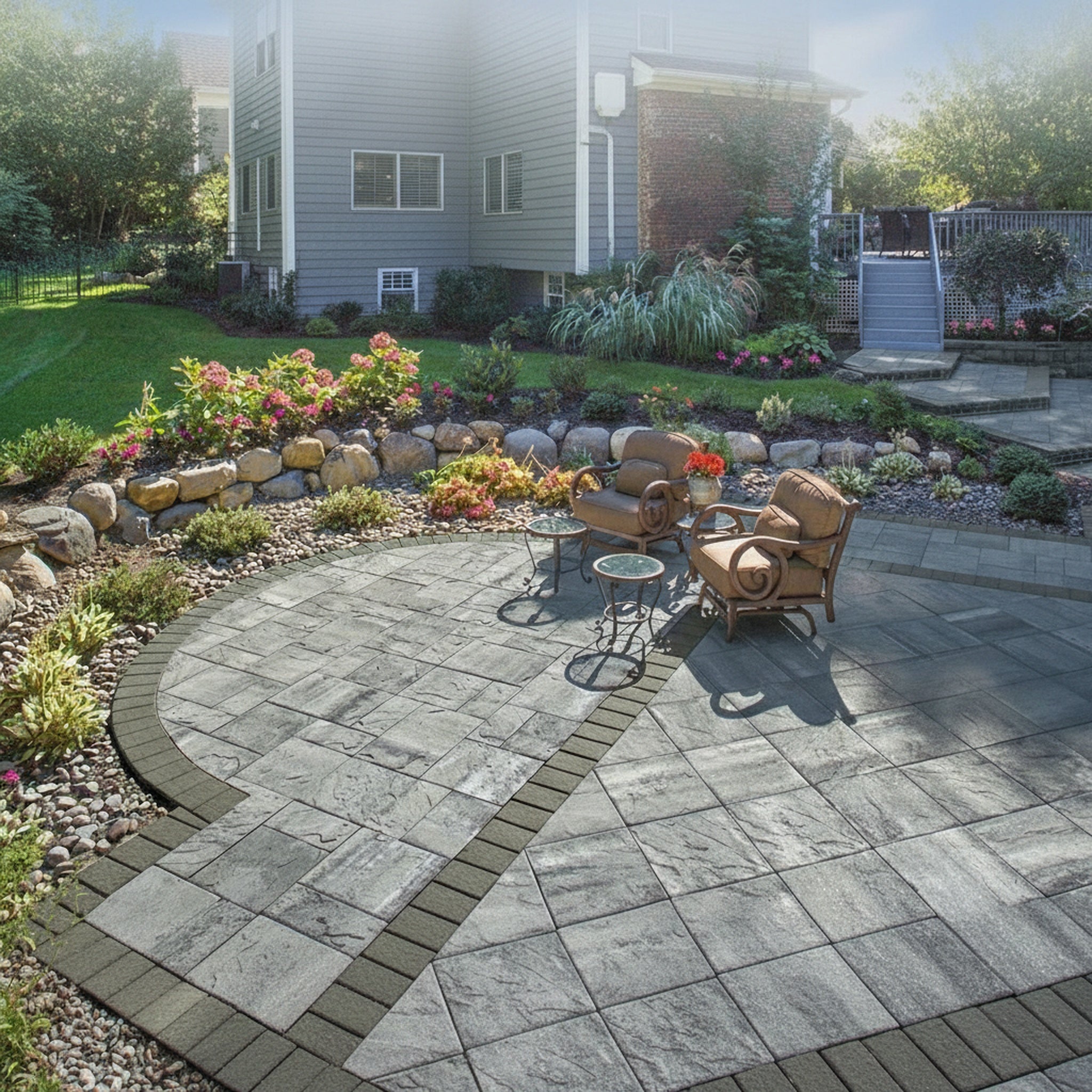 Sherwood Ledgestone XL 3-Pc. Design Kit - Lifestyle 2