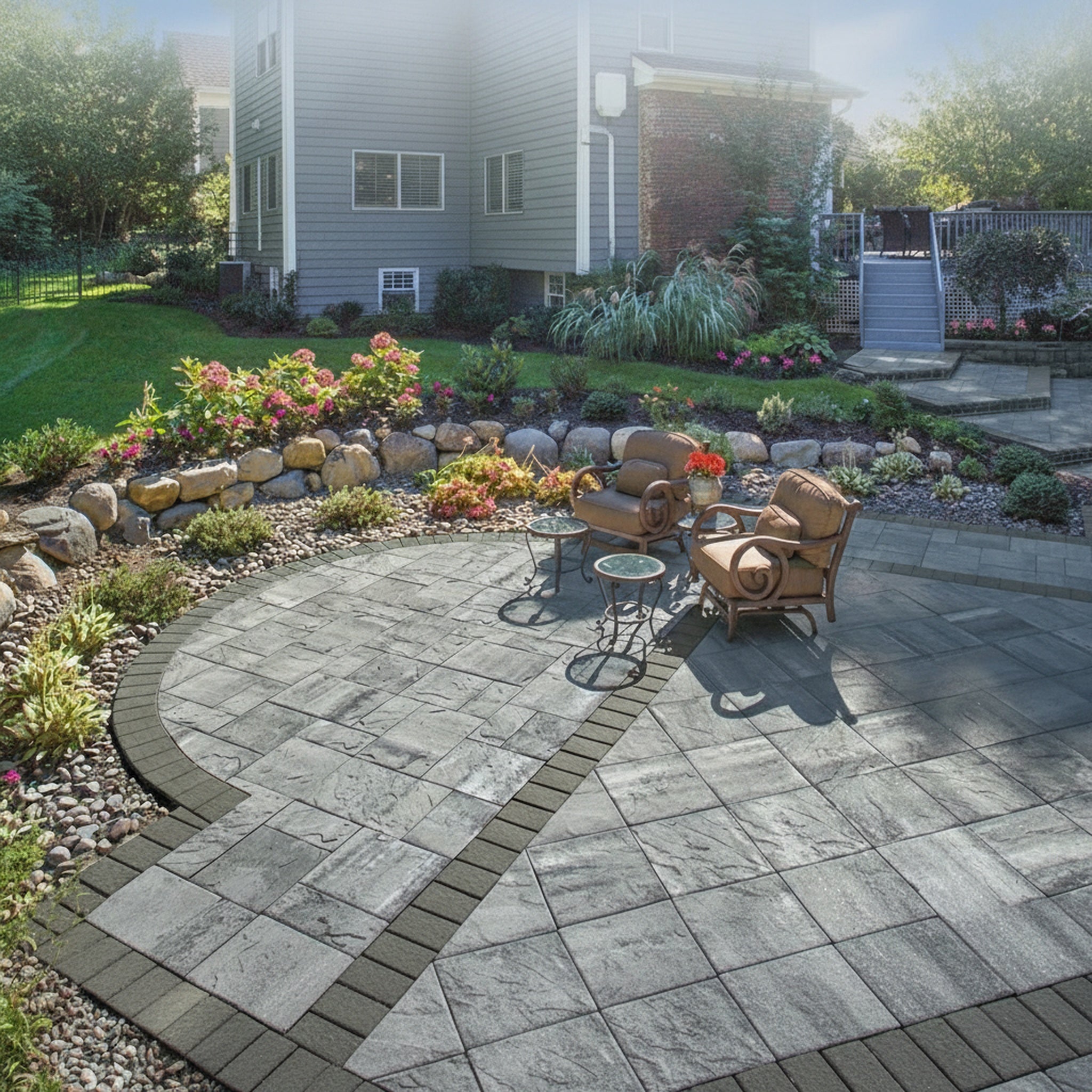Sherwood Ledgestone XL 3-Pc. Design Kit - Lifestyle 2