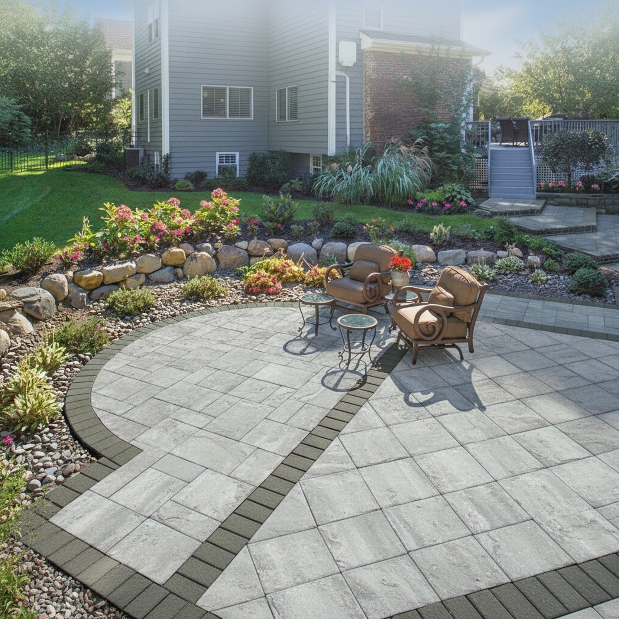 Sherwood Ledgestone XL 3-Pc. Design Kit - Lifestyle 2