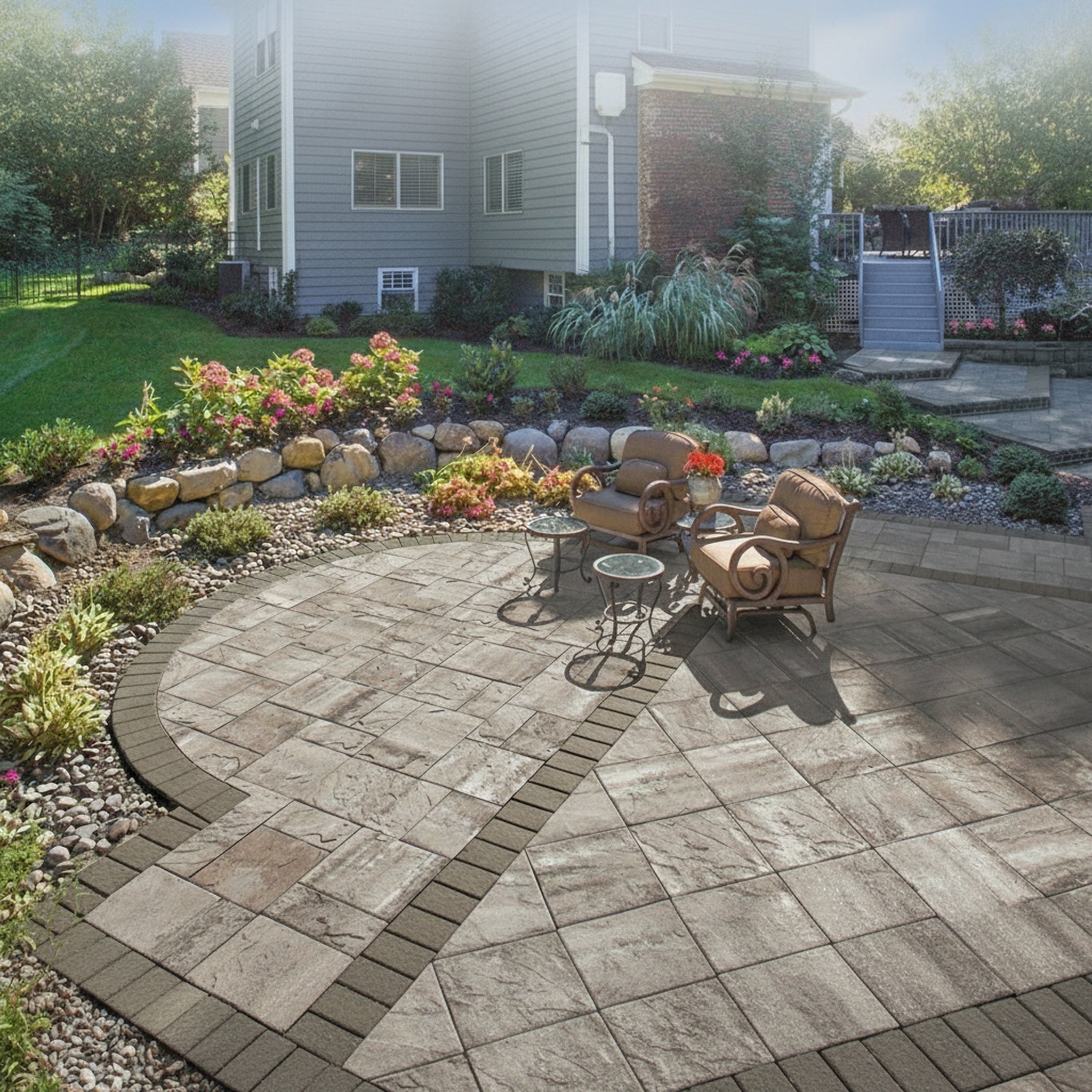 Sherwood Ledgestone XL 3-Pc. Design Kit - Lifestyle 2