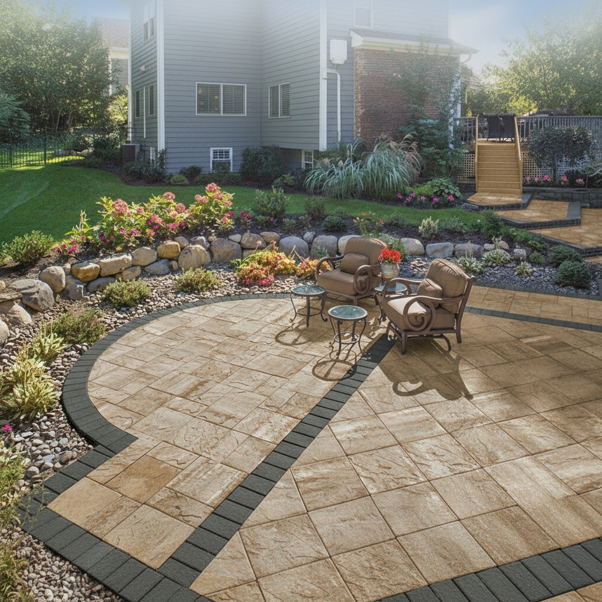Sherwood Ledgestone XL 3-Pc. Design Kit - Lifestyle 2