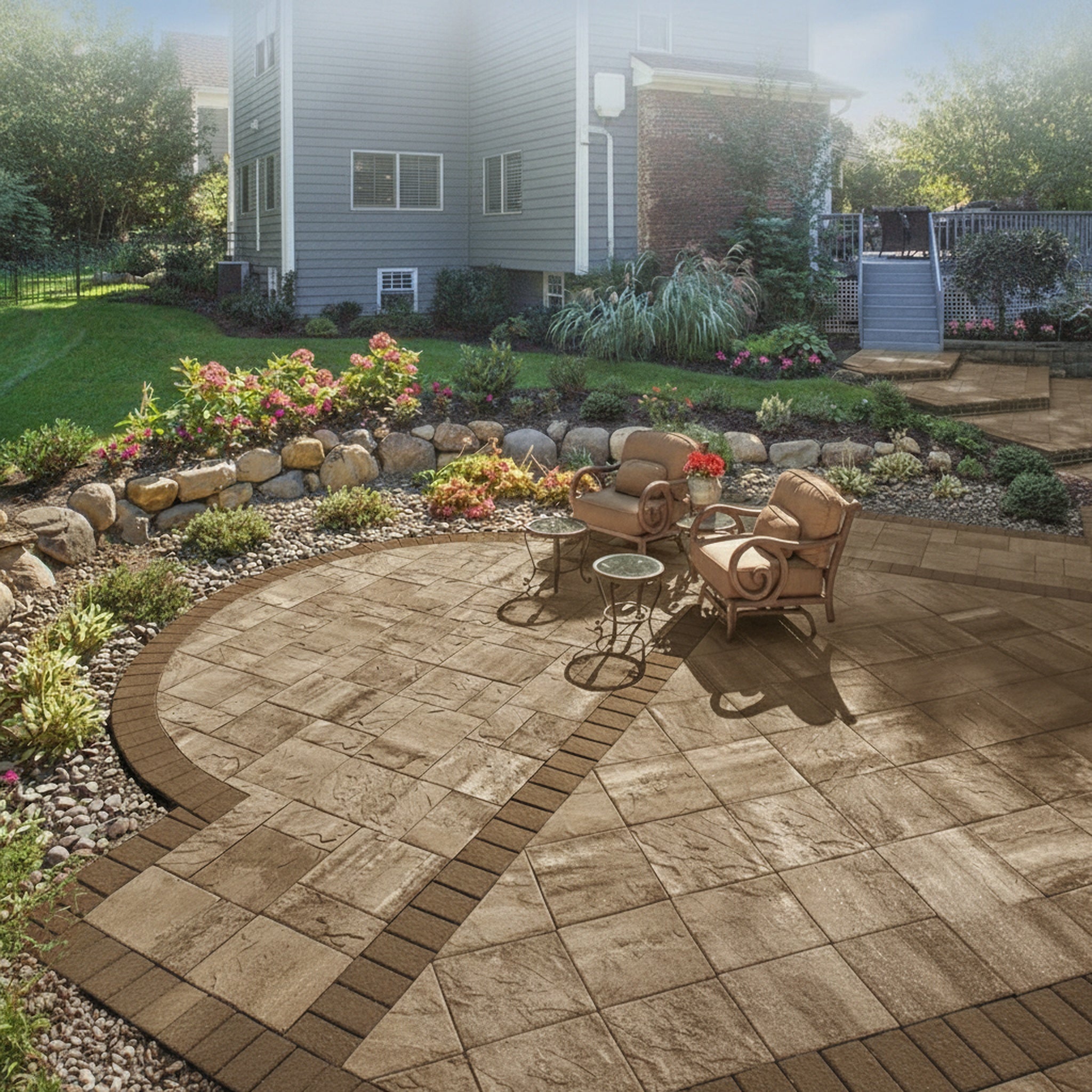 Sherwood Ledgestone XL 3-Pc. Design Kit - Lifestyle 2