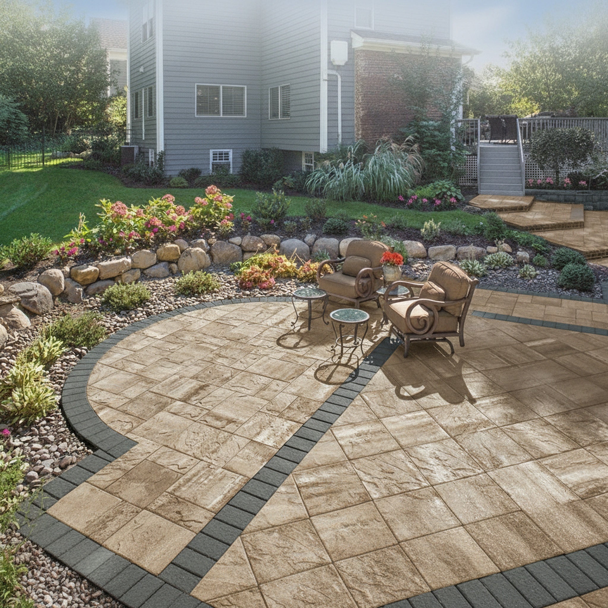 Sherwood Ledgestone XL 3-Pc. Design Kit - Lifestyle 2
