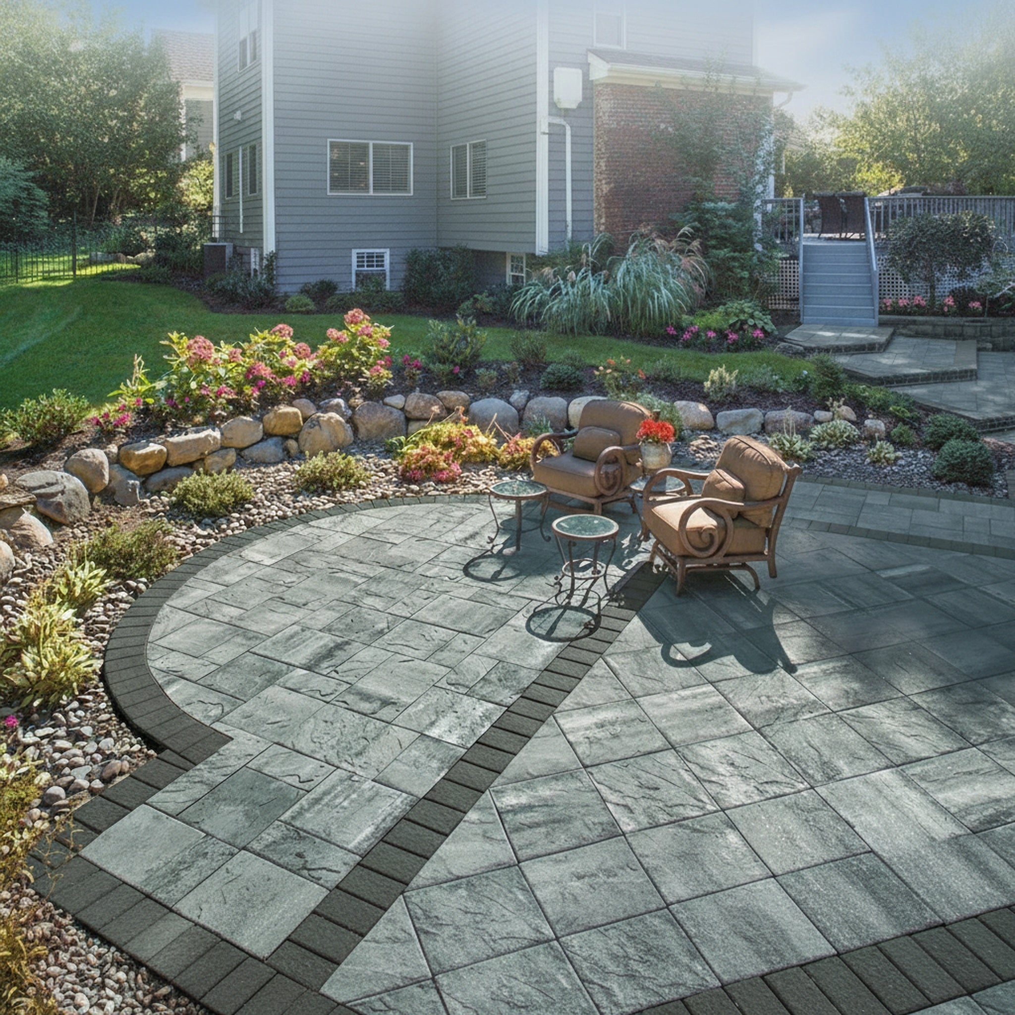 Sherwood Ledgestone XL 3-Pc. Design Kit - Lifestyle 2