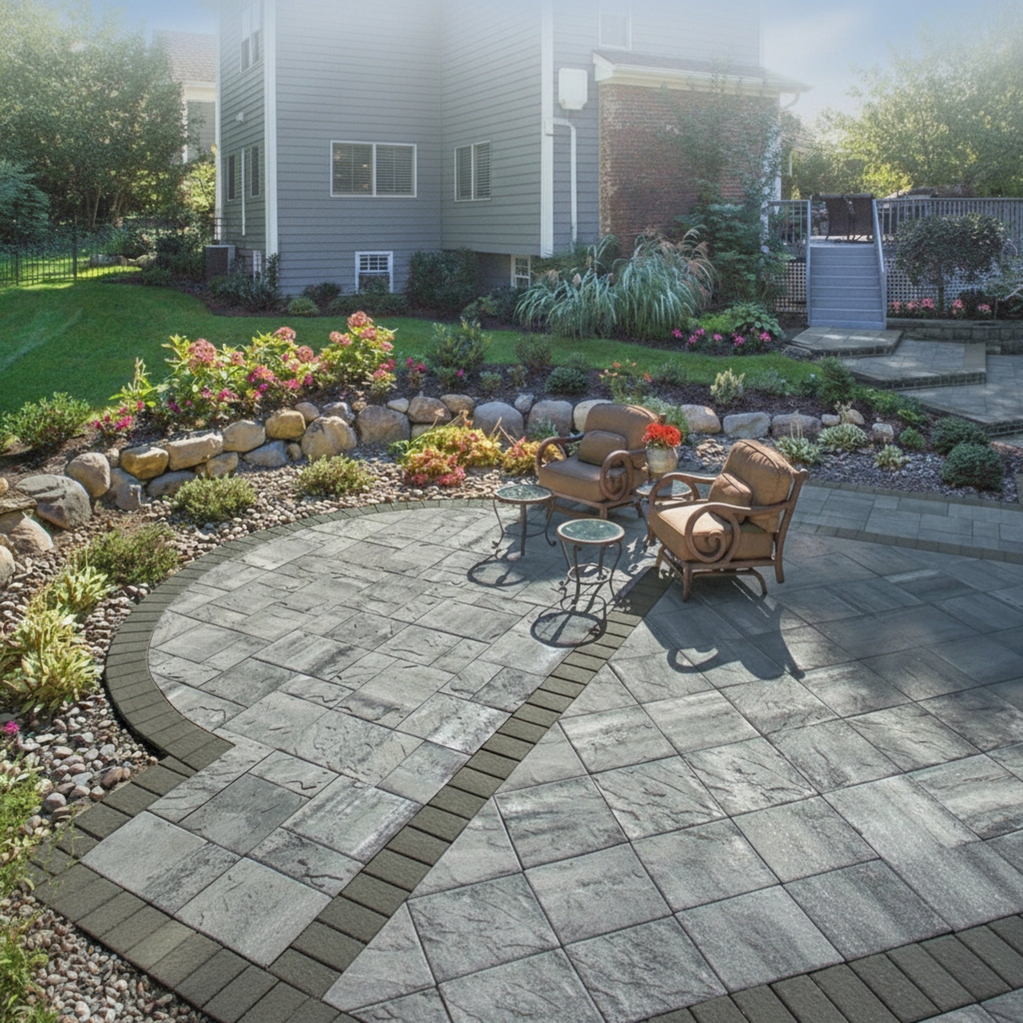 Sherwood Ledgestone XL 3-Pc. Design Kit - Lifestyle 2