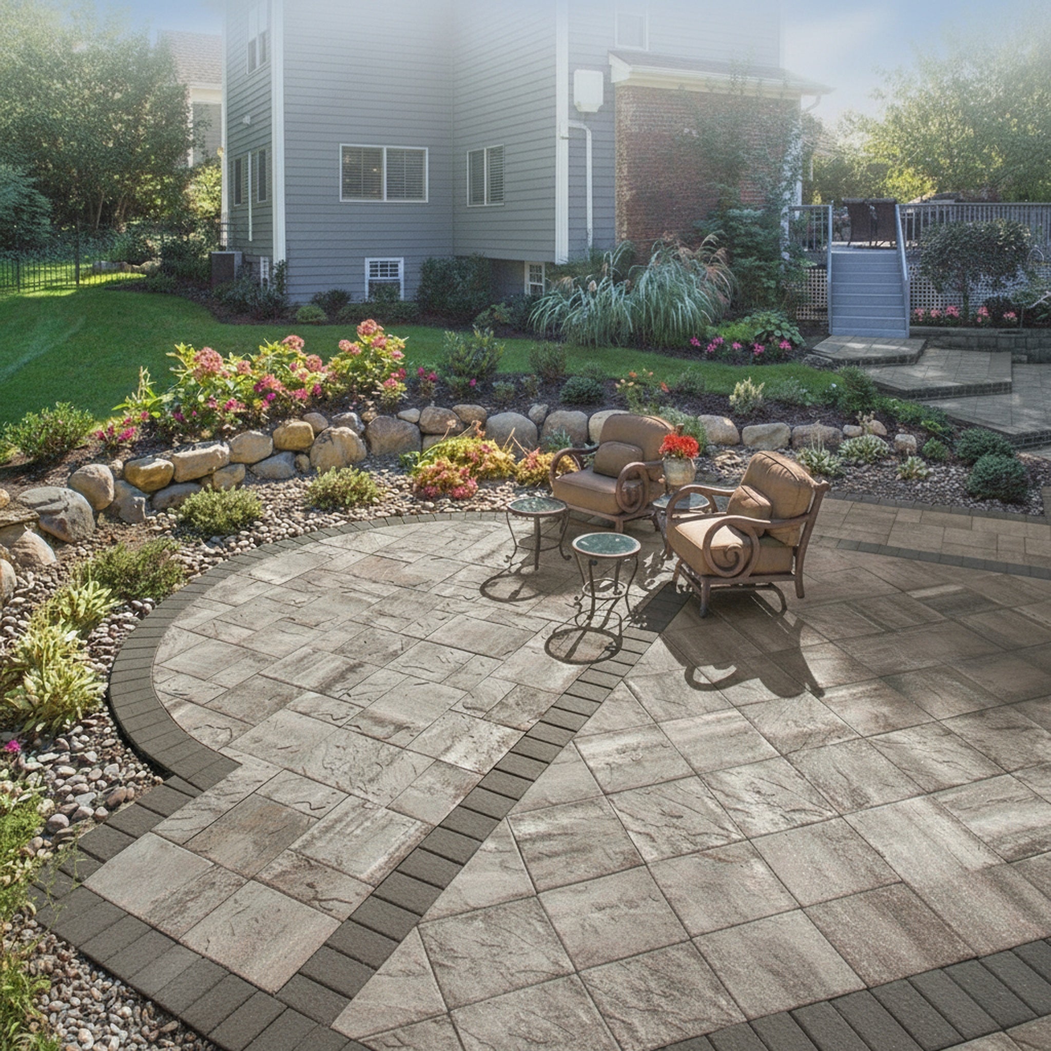 Sherwood Ledgestone XL 3-Pc. Design Kit - Lifestyle 2