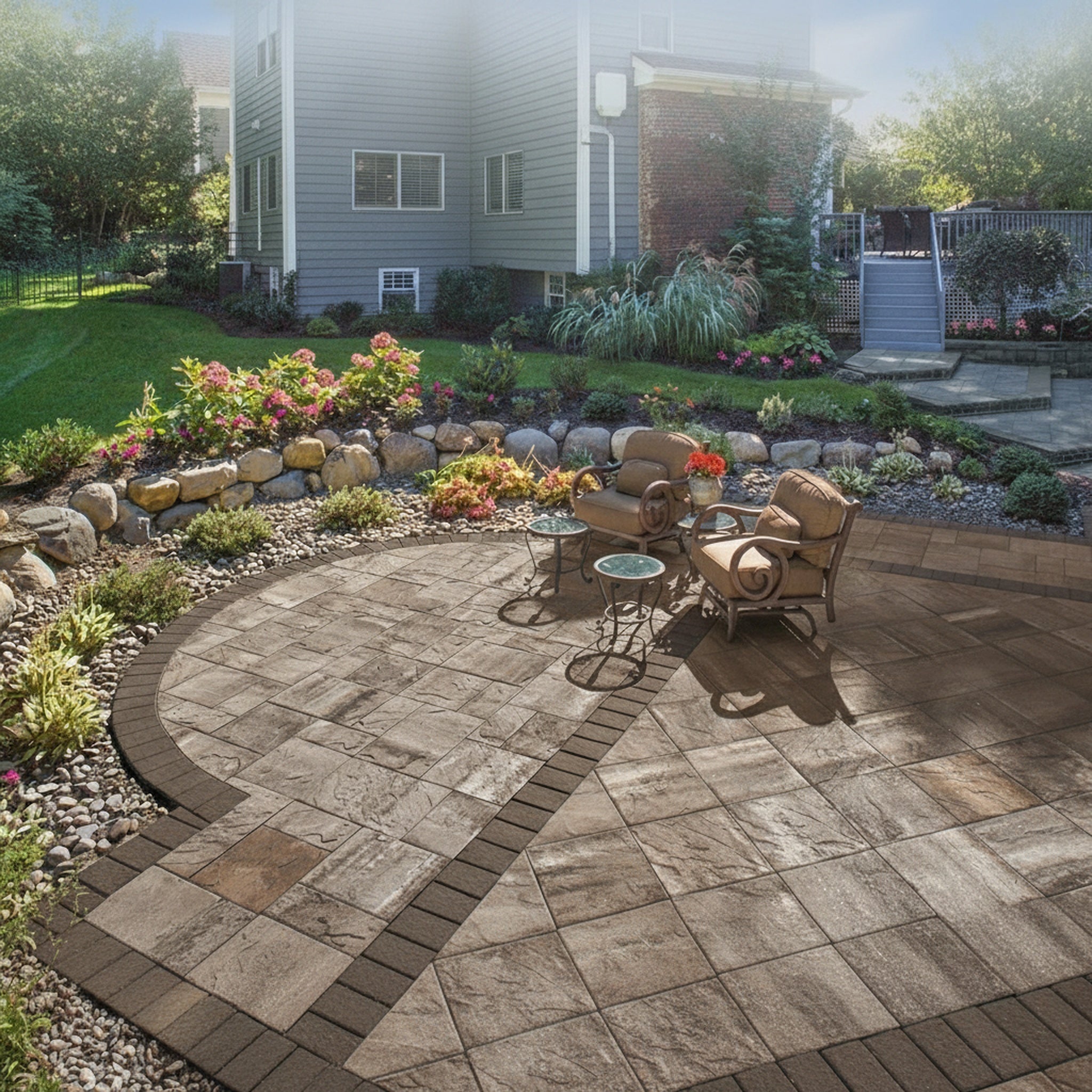 Sherwood Ledgestone XL 3-Pc. Design Kit - Lifestyle 2