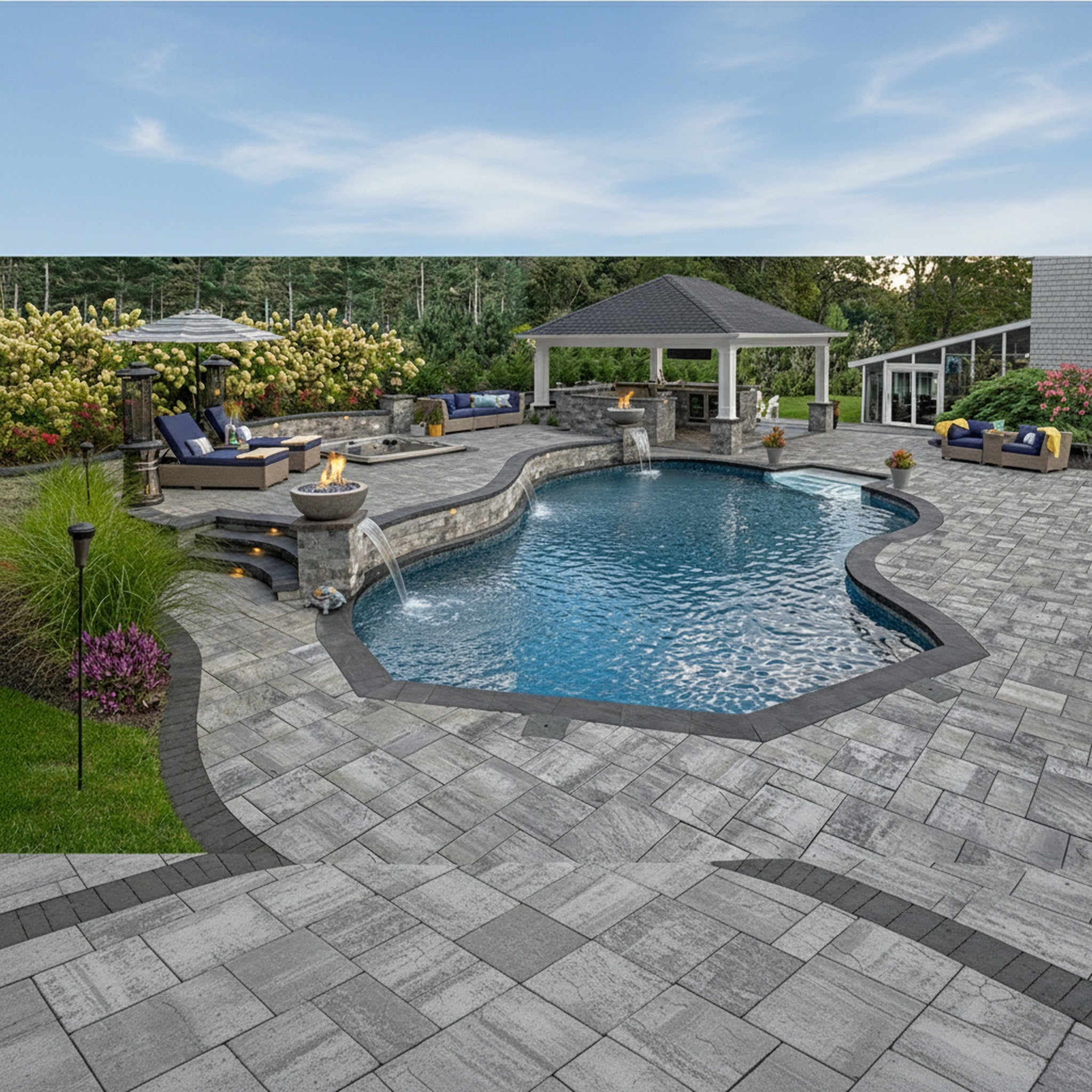 Sherwood Ledgestone XL 3-Pc. Design Kit - Lifestyle 3