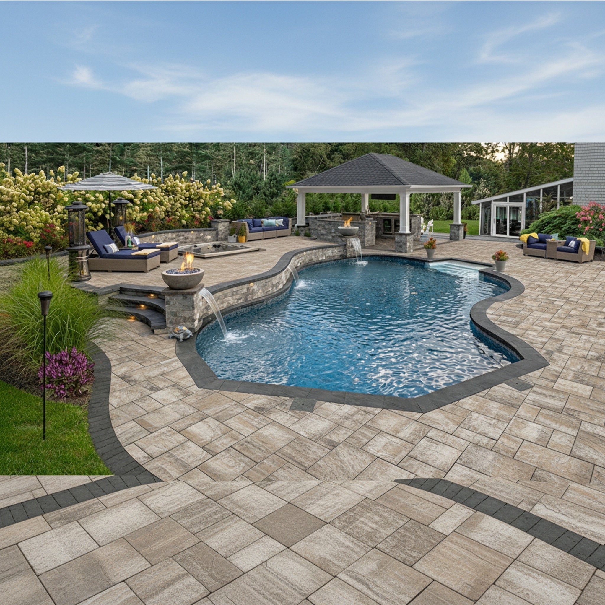 Sherwood Ledgestone XL 3-Pc. Design Kit - Lifestyle 3