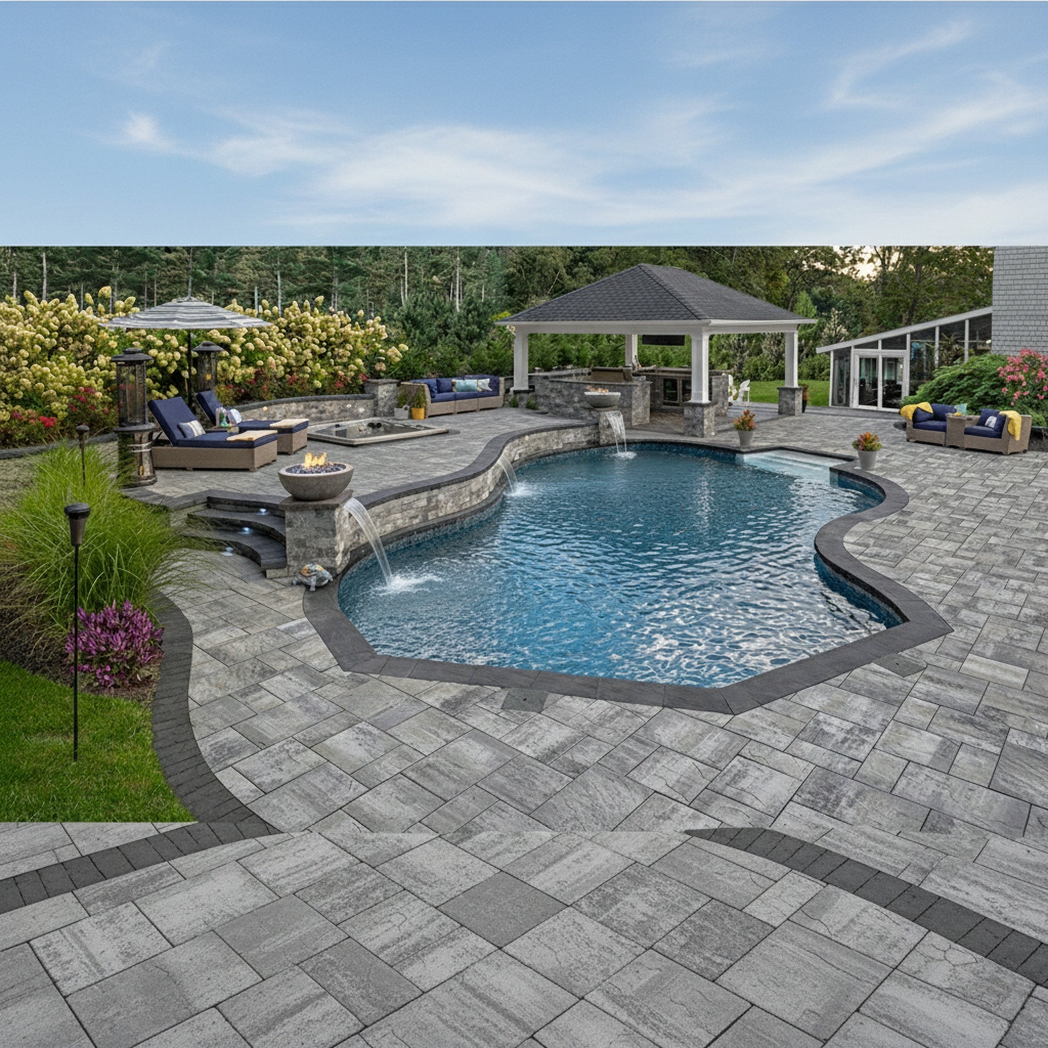 Sherwood Ledgestone XL 3-Pc. Design Kit - Lifestyle 3