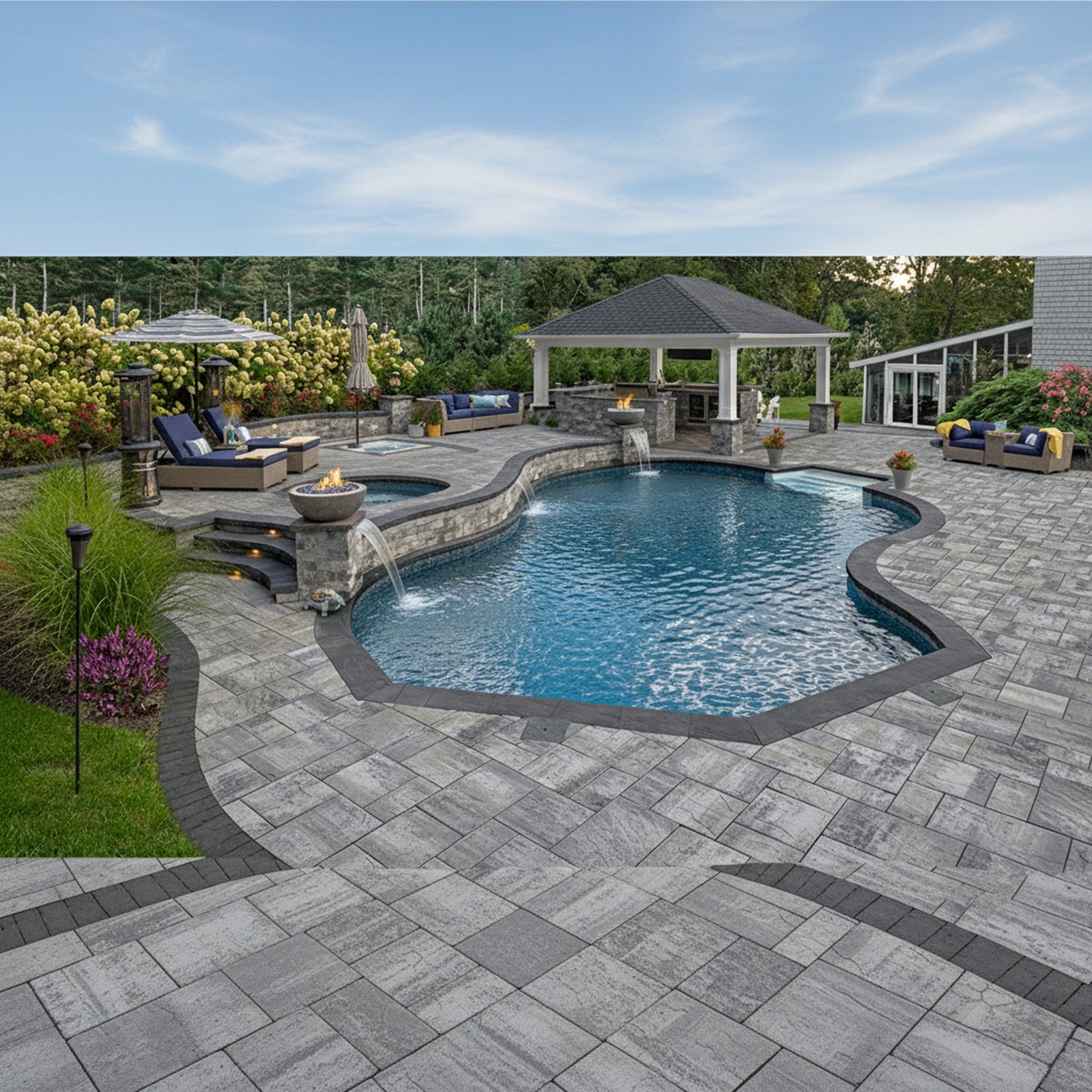Sherwood Ledgestone XL 3-Pc. Design Kit - Lifestyle 3