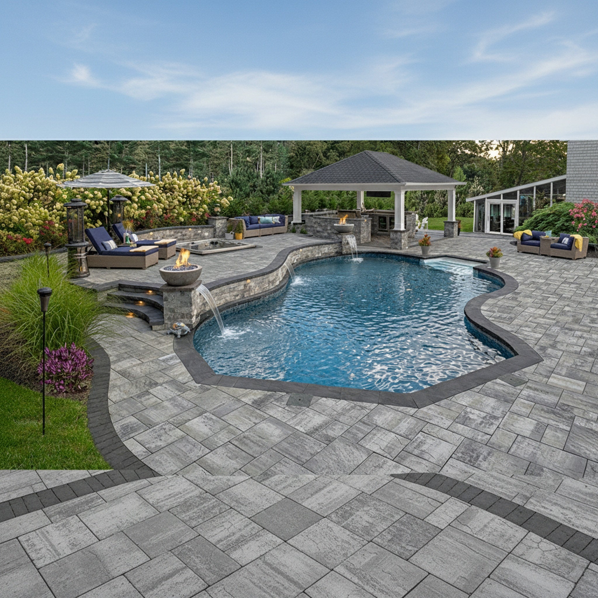 Sherwood Ledgestone XL 3-Pc. Design Kit - Lifestyle 3