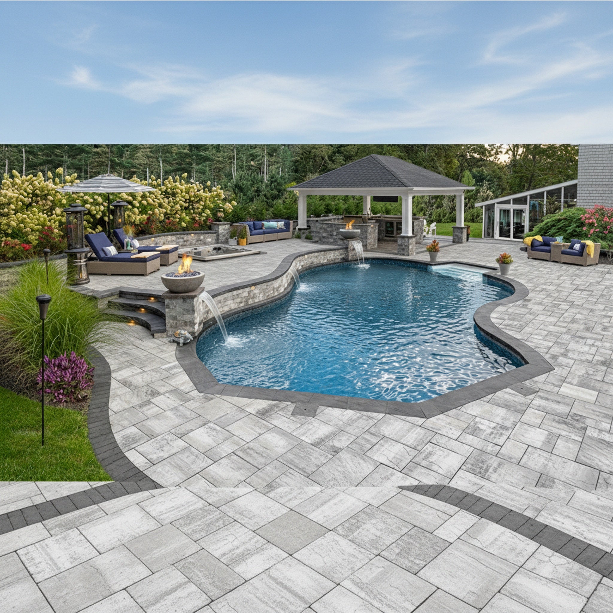 Sherwood Ledgestone XL 3-Pc. Design Kit - Lifestyle 3