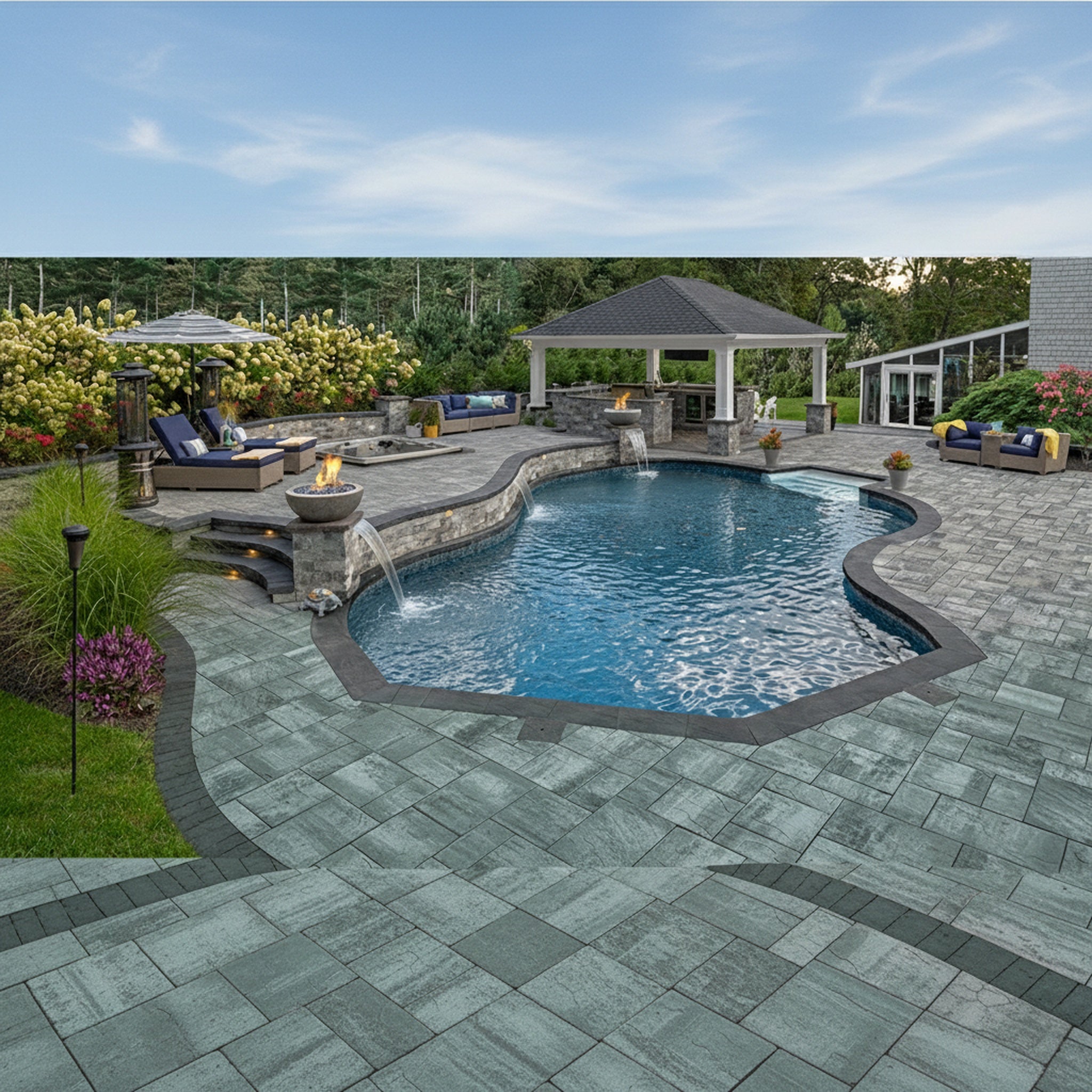 Sherwood Ledgestone XL 3-Pc. Design Kit - Lifestyle 3