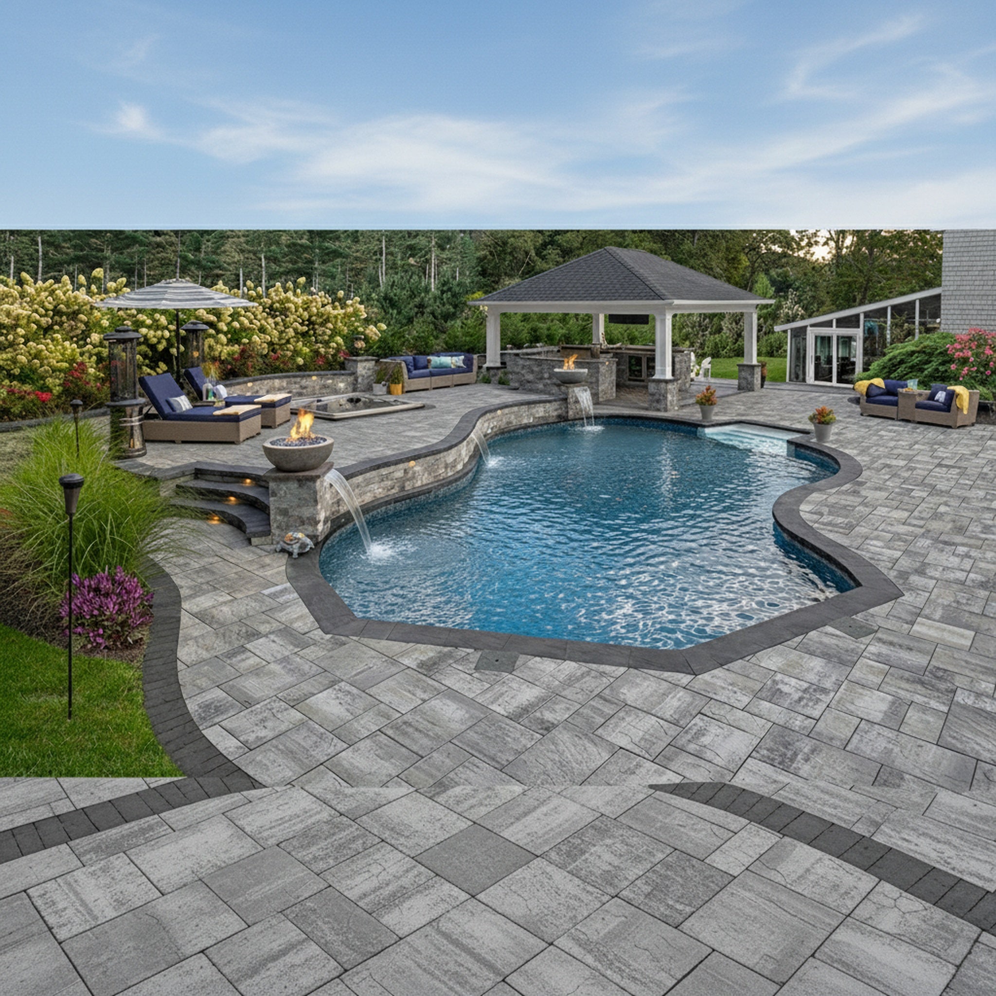 Sherwood Ledgestone XL 3-Pc. Design Kit - Lifestyle 3