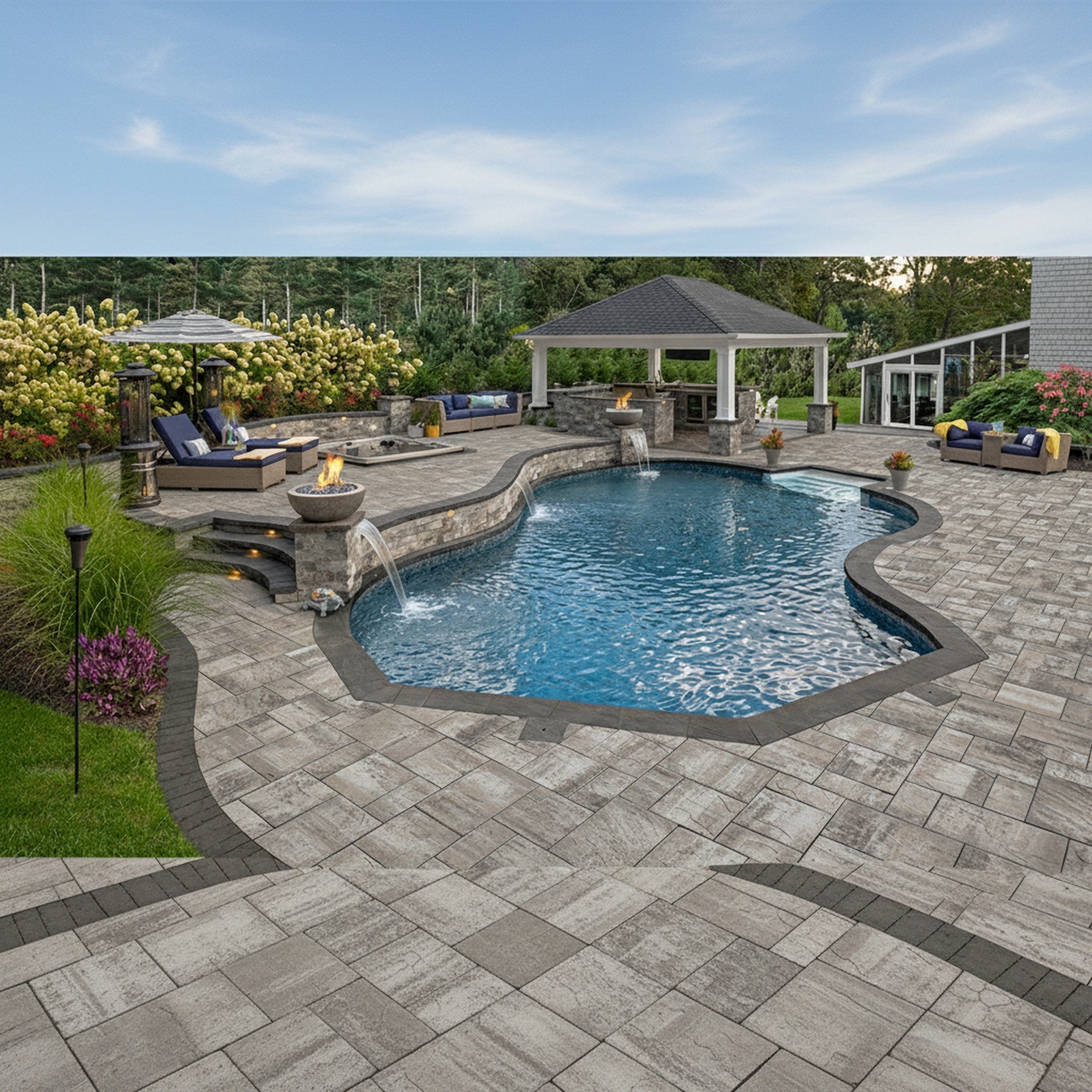 Sherwood Ledgestone XL 3-Pc. Design Kit - Lifestyle 3