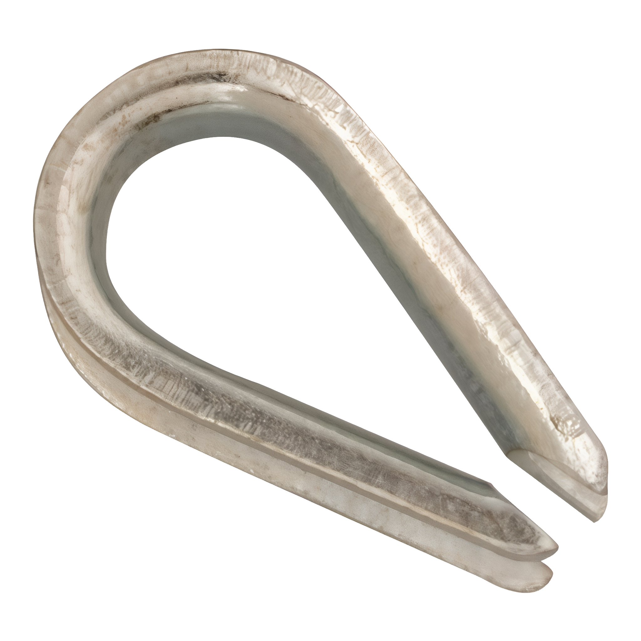 Campbell Galvanized Zinc Wire Rope Thimble, 1/2 inch size.