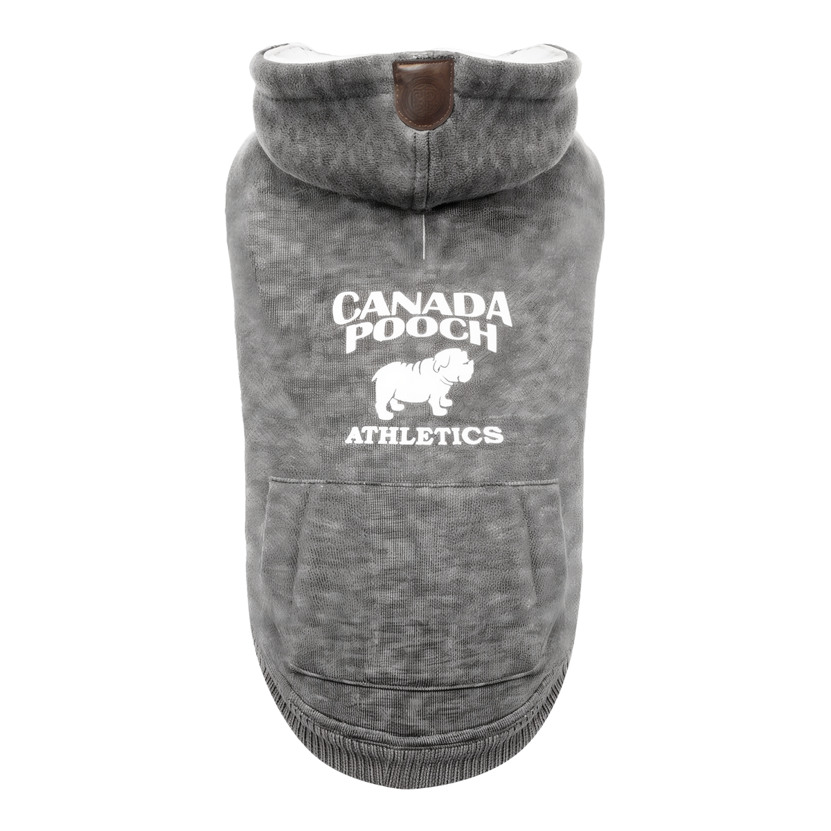 Canada Pooch Cozy Caribou Hoodie Maroon -- product image