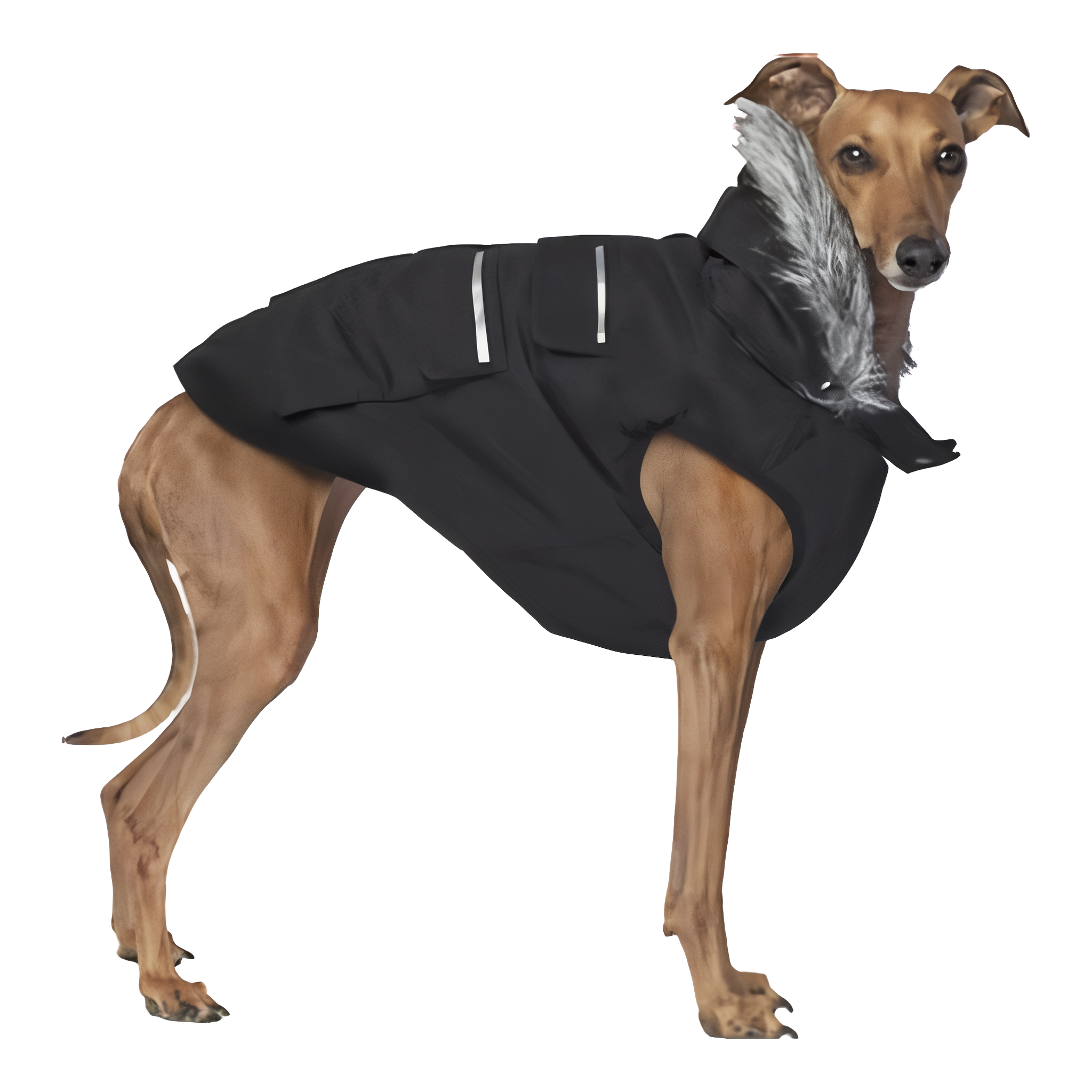 Canada Pooch Everest Explorer Dog Coat in Black, size 18