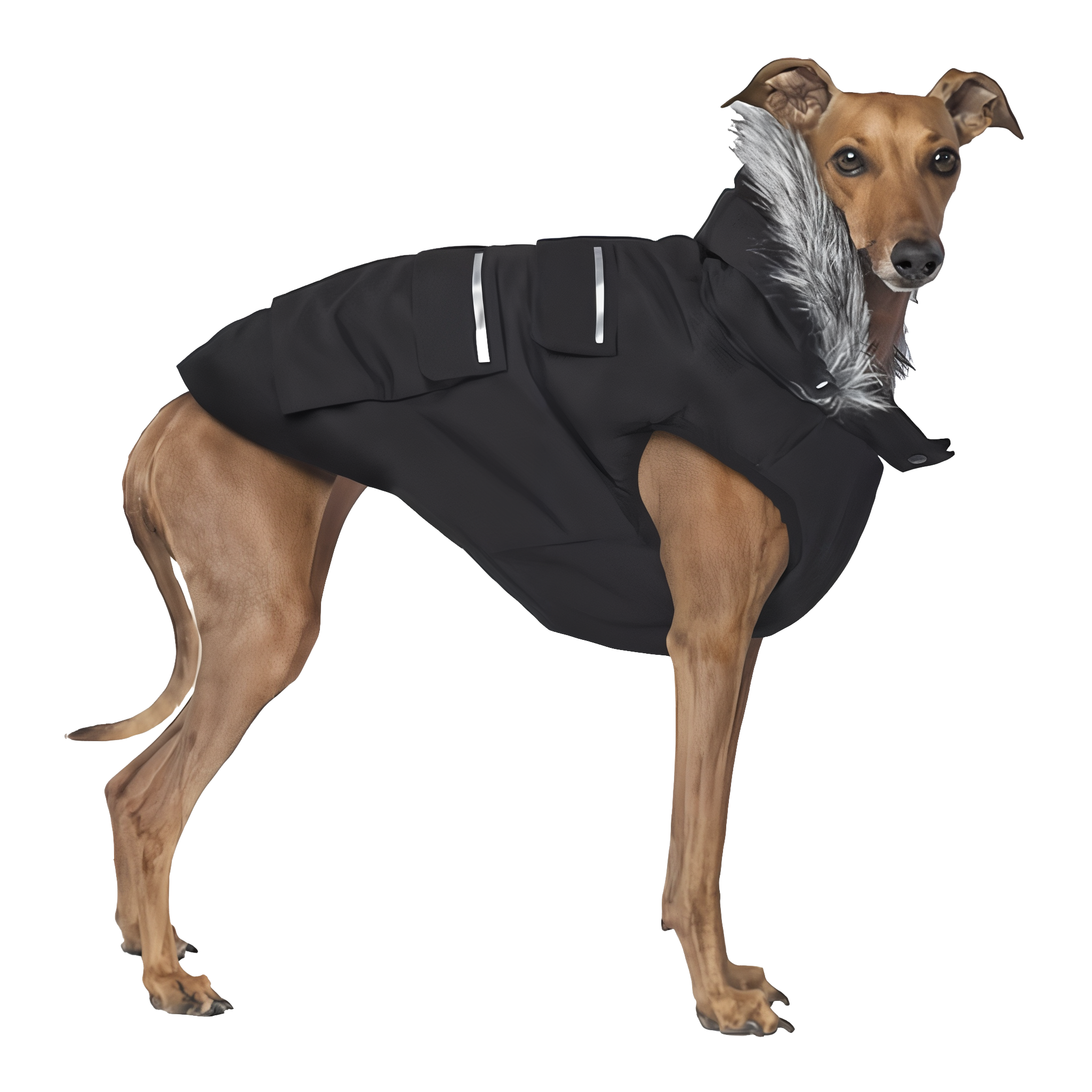 Canada Pooch Everest Explorer Dog Coat in Black, size 20