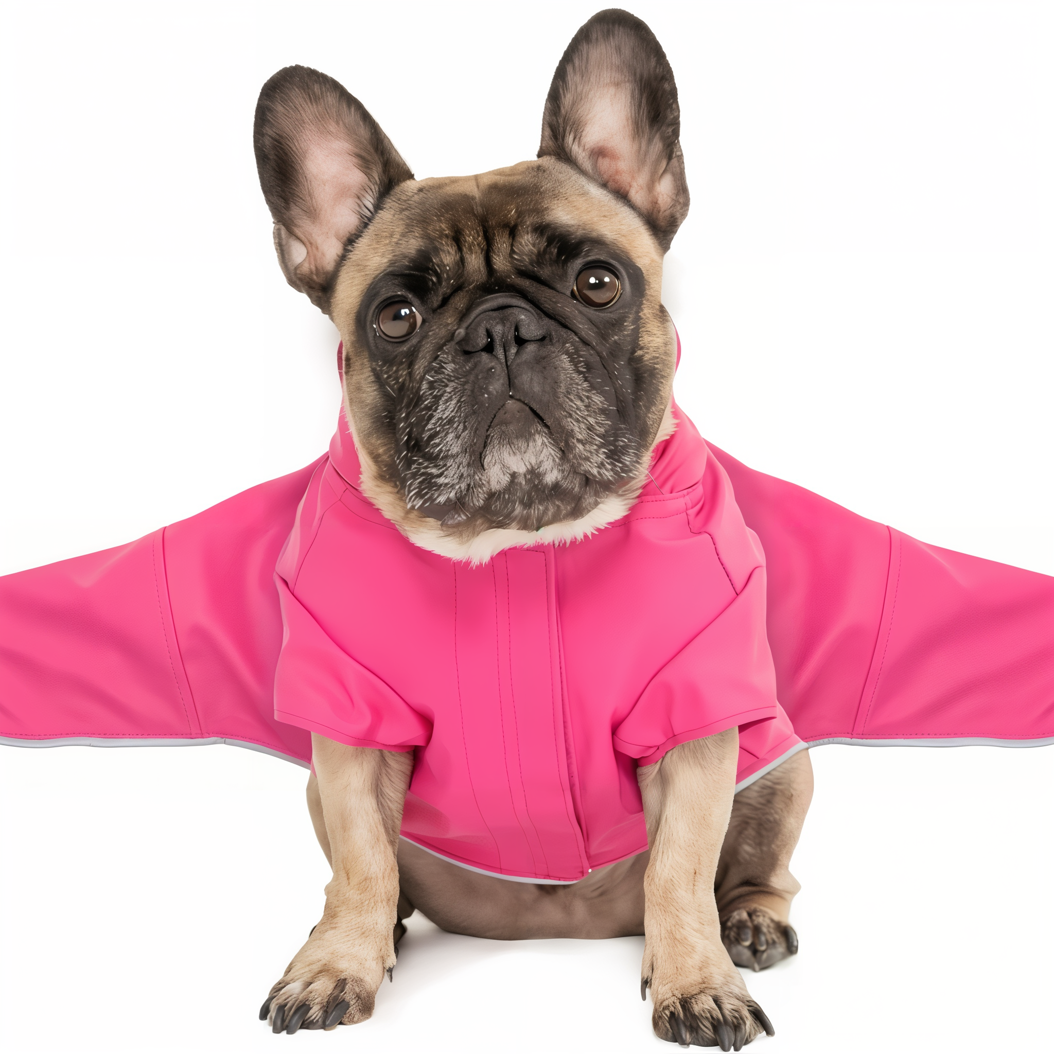 Canada Pooch Torrential Tracker Waterproof Dog Rain Coat in Pink, Size 10