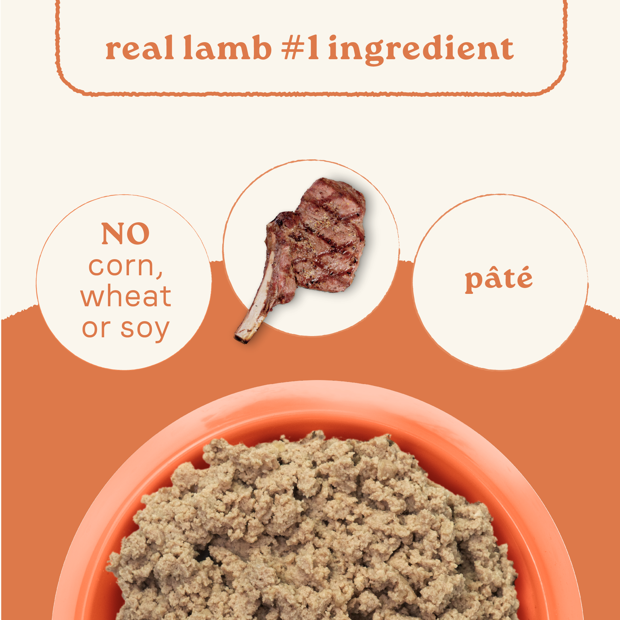 Canidae All Life Stages Lamb & Rice pate with real lamb as the first ingredient and no corn, wheat or soy