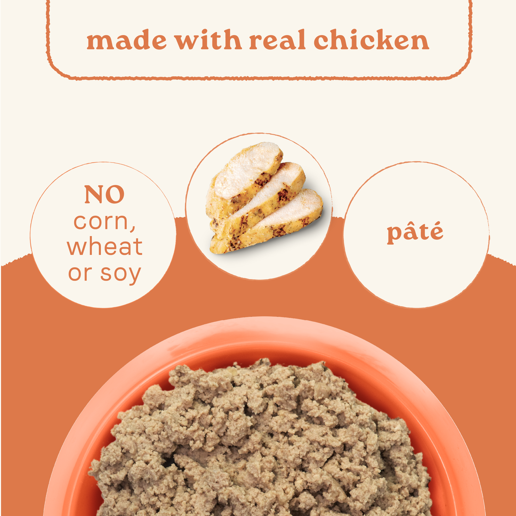 Canidae All Life Stages Multi-Protein pate made with real chicken and no corn, wheat or soy