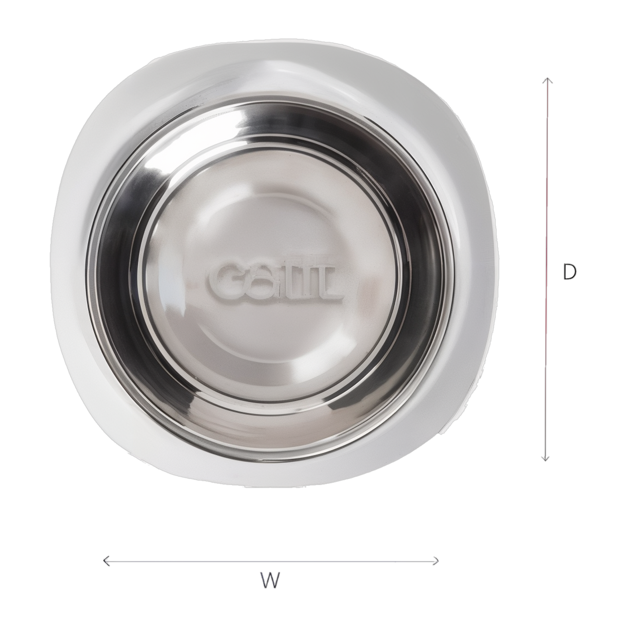 Catit PIXI Feeding Dish measurements, 6.2 in wide by 2.2 in high