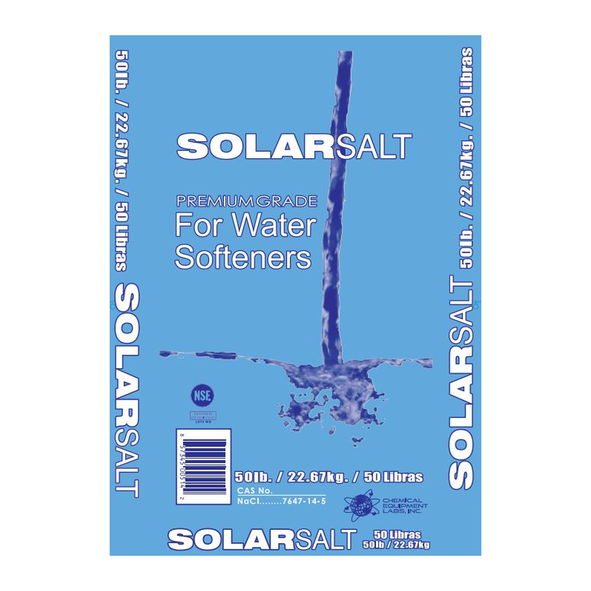 CEL Solar Salt 50 lb bag for water softeners