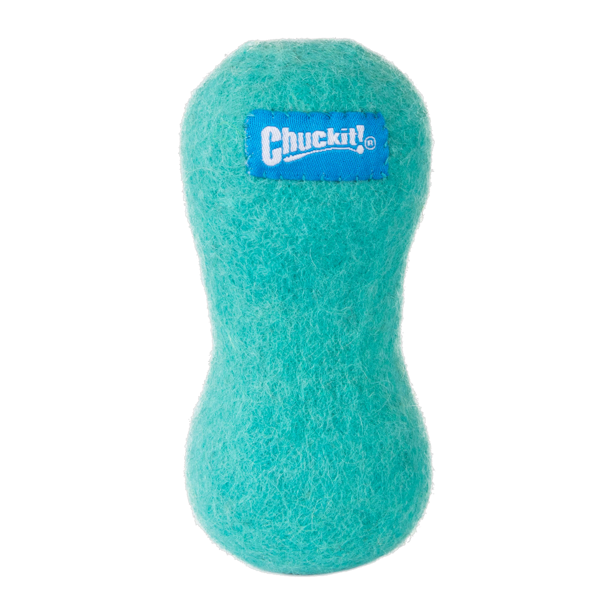 Chuckit Wool-ee Bone small blue natural wool dog toy