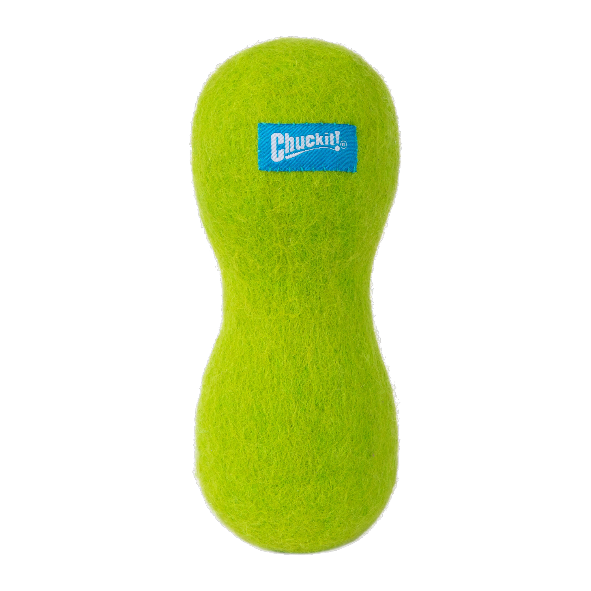 Chuckit Wool-ee Bone large green natural wool dog toy