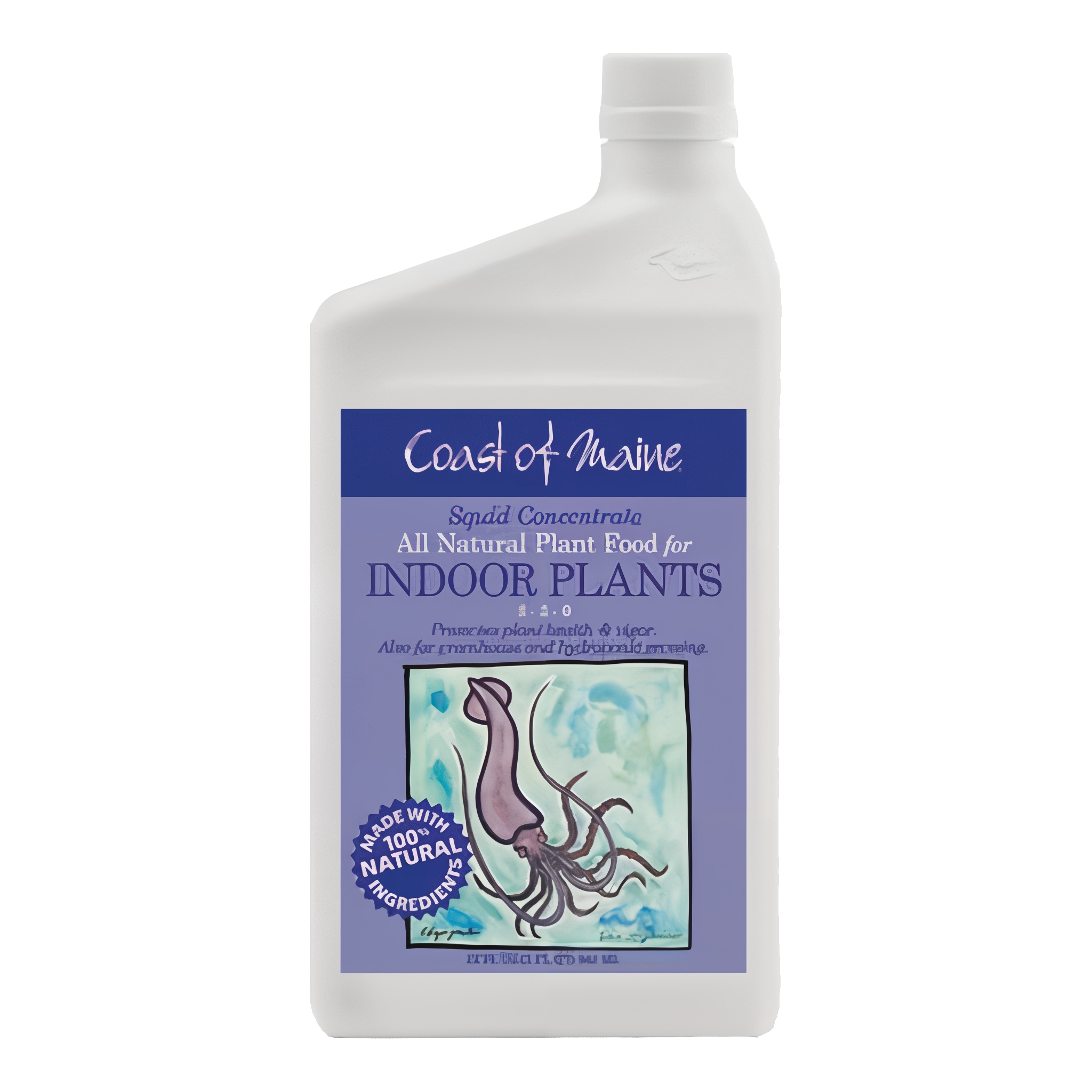 Coast of Maine Squid Liquid Concentrate All Natural Plant Food for Indoor Plants
