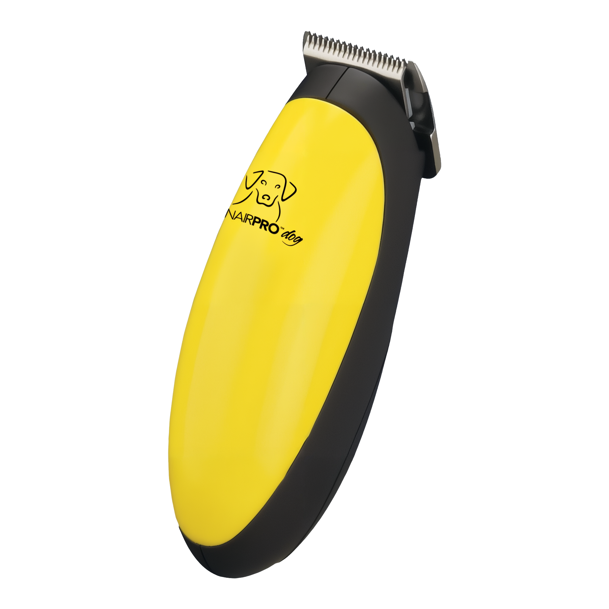 ConairPro Palm Pro pet micro trimmer angled left view showing compact palm-sized shape