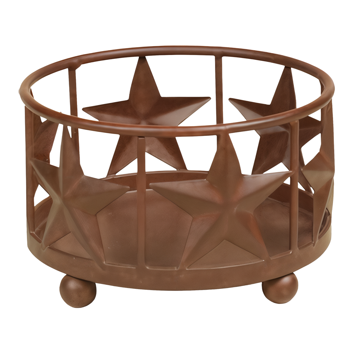 Crossroads Small Rusted Star Candle Holder -- product image #Per Unit