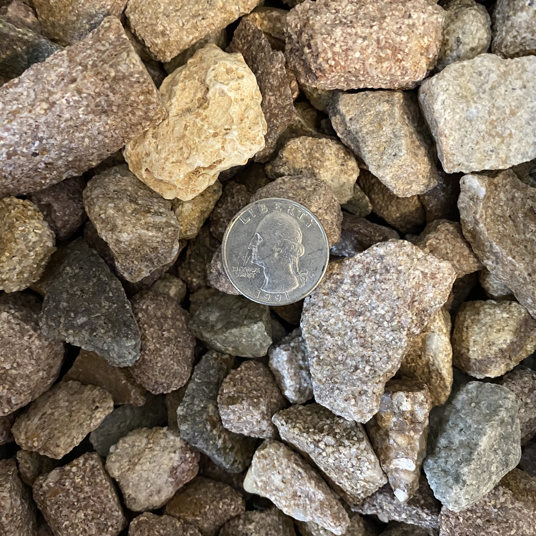 Desert Gap Stone, 3/8 inch crushed aggregate. #3/8"#Ton