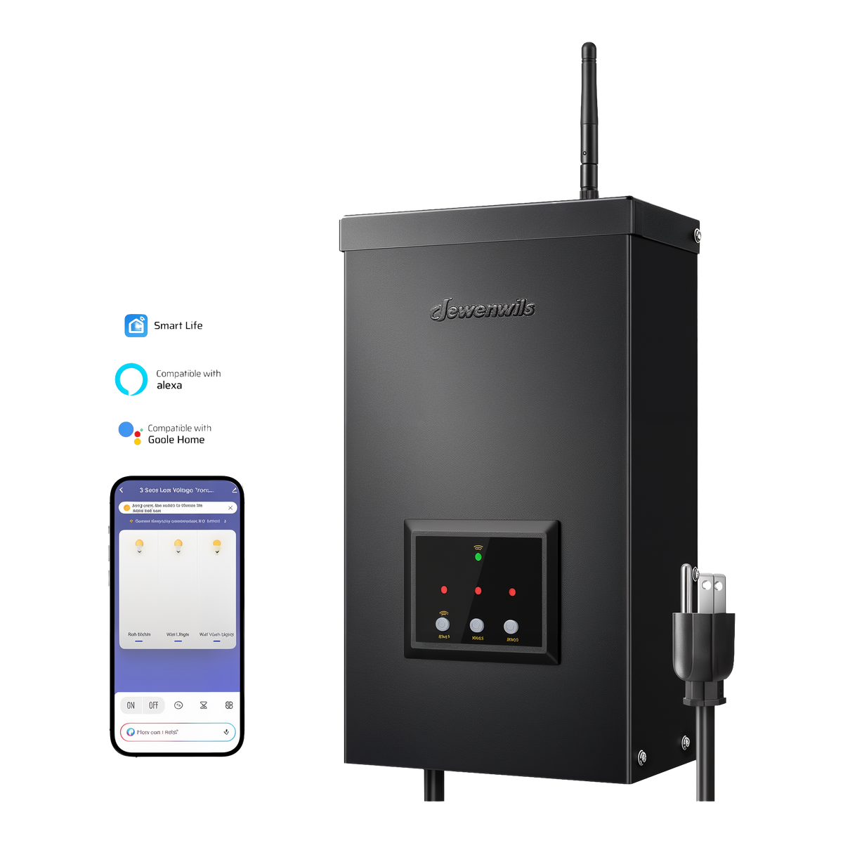 Dewenwils Wi-Fi Low Voltage Landscape Transformer -- product image