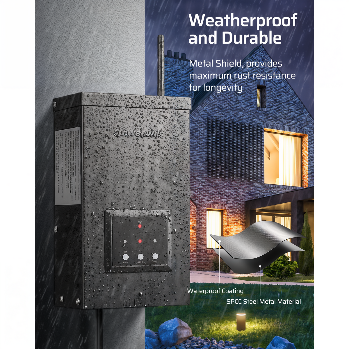 Dewenwils Wi-Fi Low Voltage Landscape Transformer -- lifestyle
