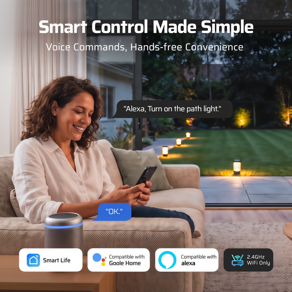 Dewenwils Wi-Fi Low Voltage Landscape Transformer -- lifestyle